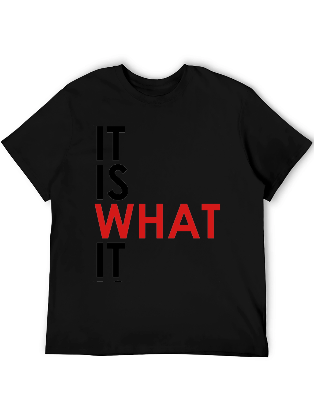 It Is What It Is Black Graphic Tee