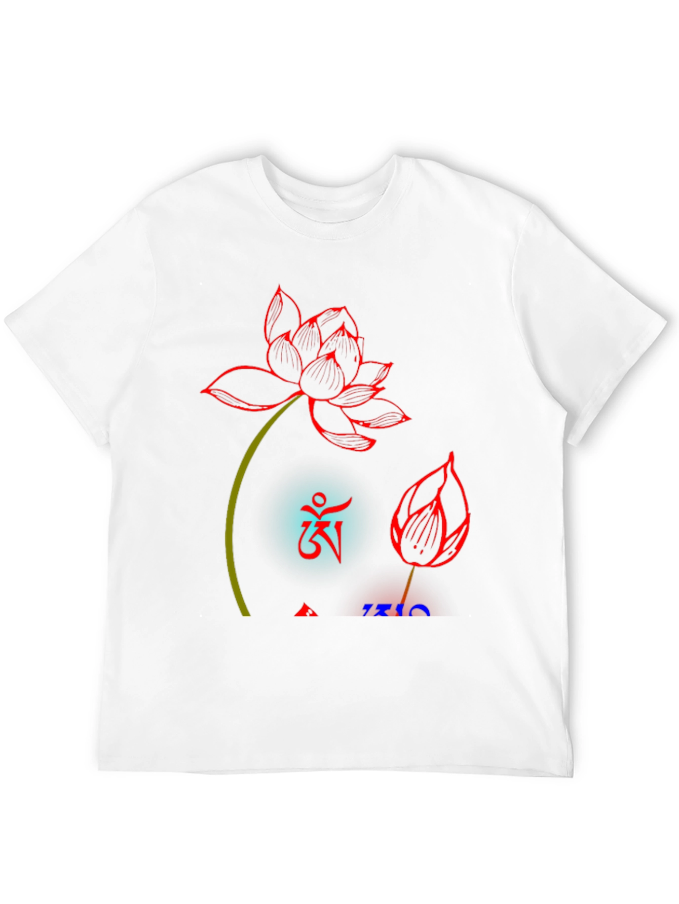 Lotus Design Black T-Shirt