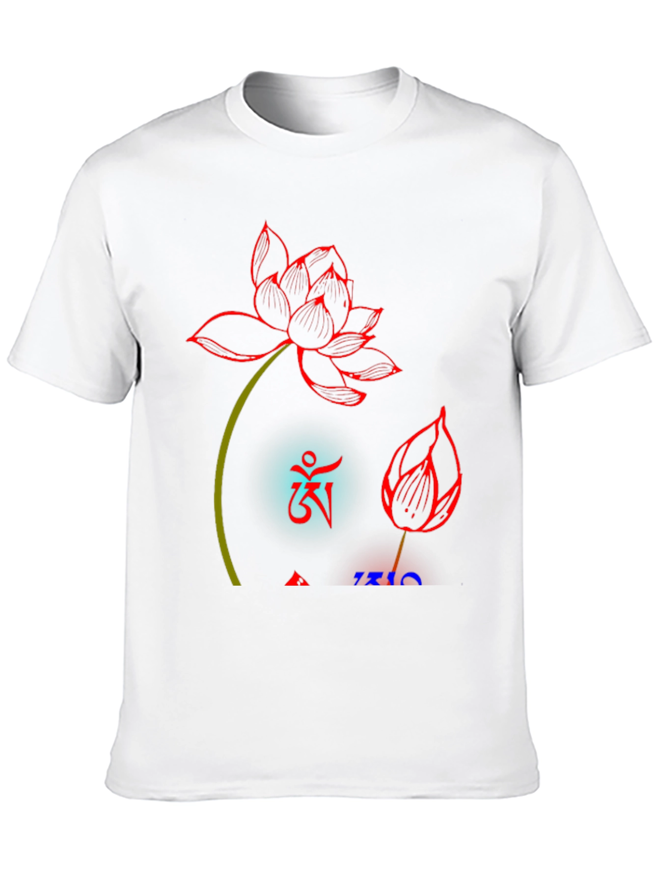 Lotus Design Black T-Shirt