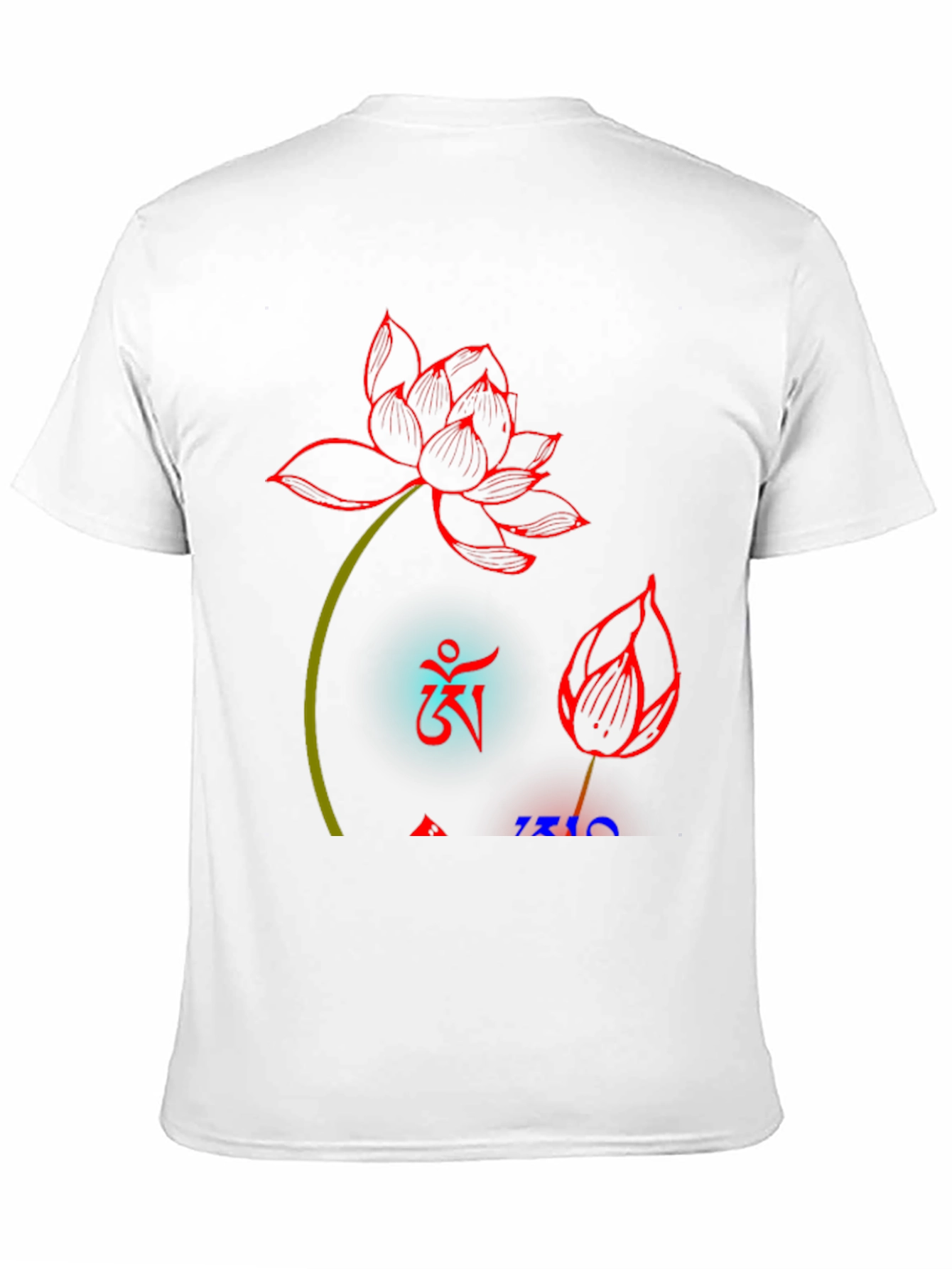 Lotus Design Black T-Shirt
