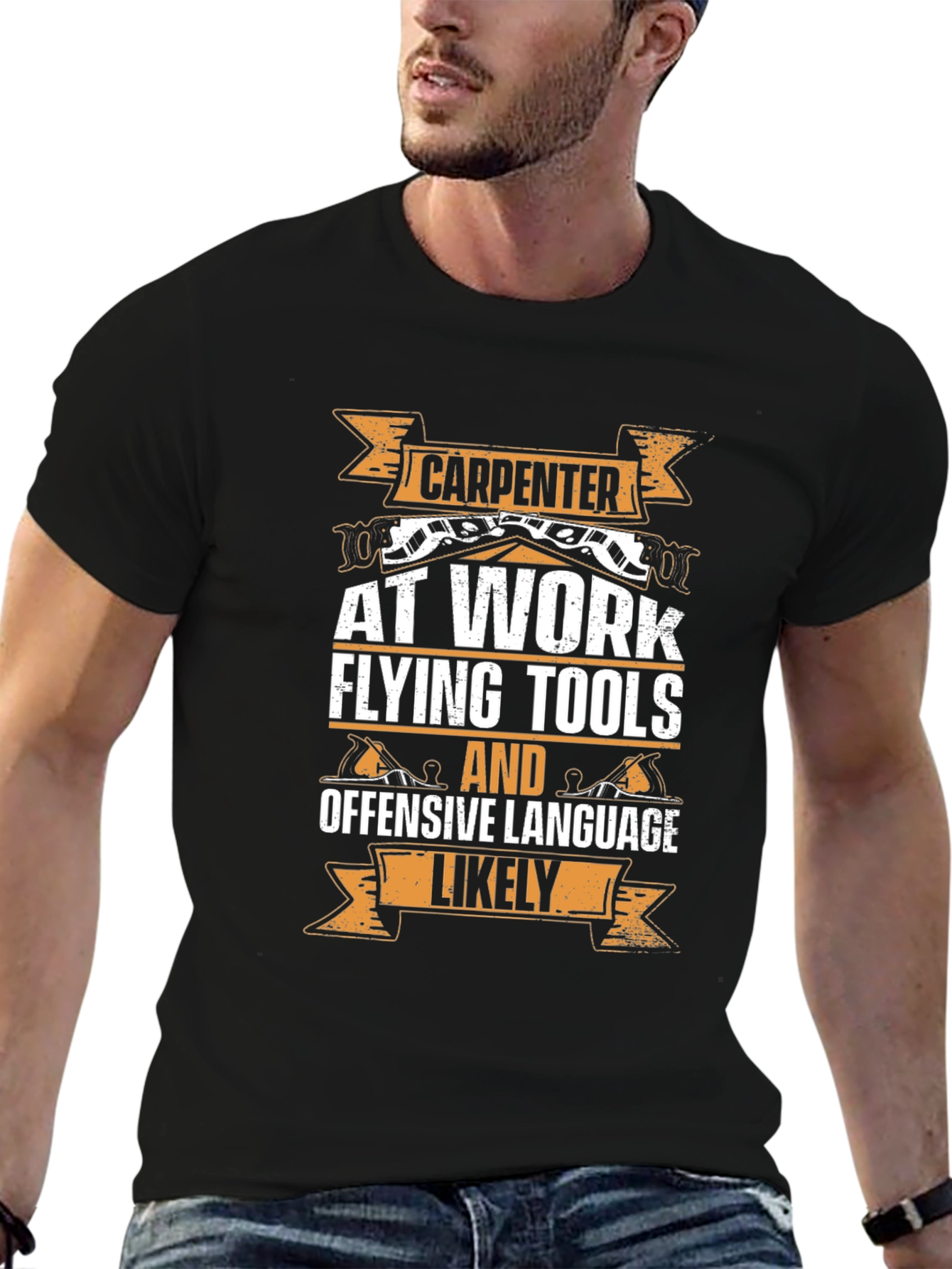 Carpenter At Work Graphic T-Shirt