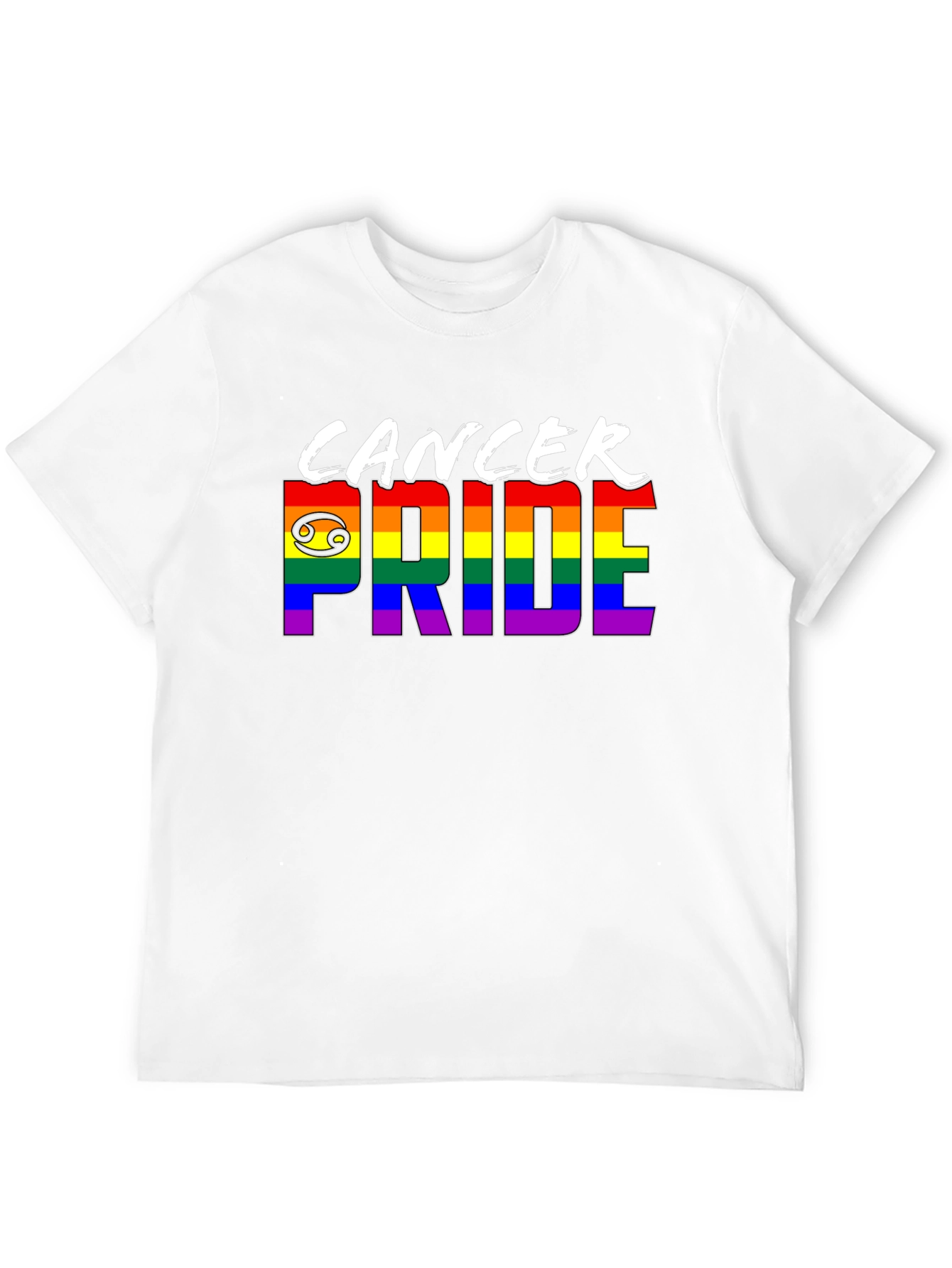 Cancer Pride T-Shirt - Rainbow LGBTQ+ Zodiac Tee