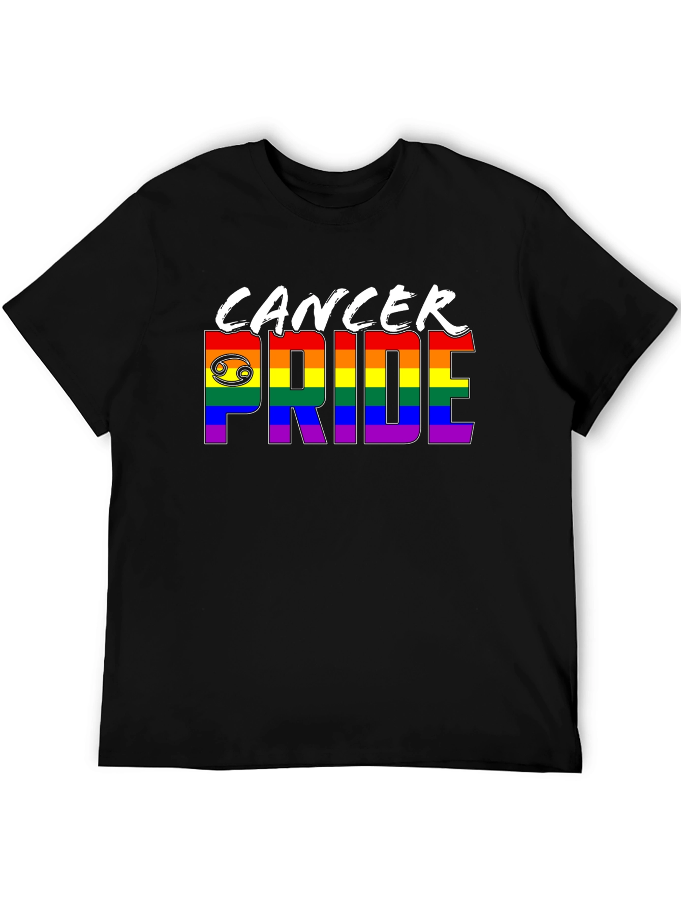 Cancer Pride T-Shirt - Rainbow LGBTQ+ Zodiac Tee