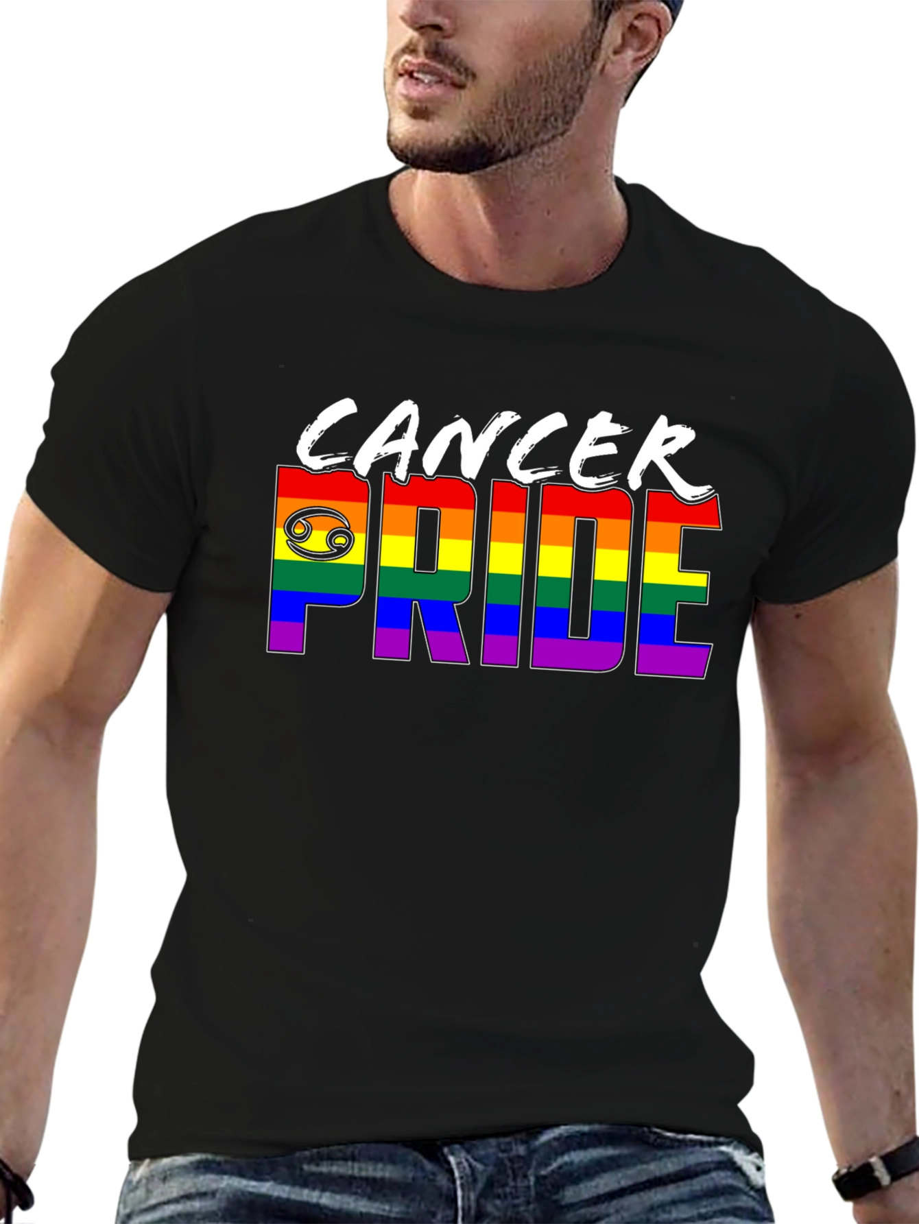 Cancer Pride T-Shirt - Rainbow LGBTQ+ Zodiac Tee