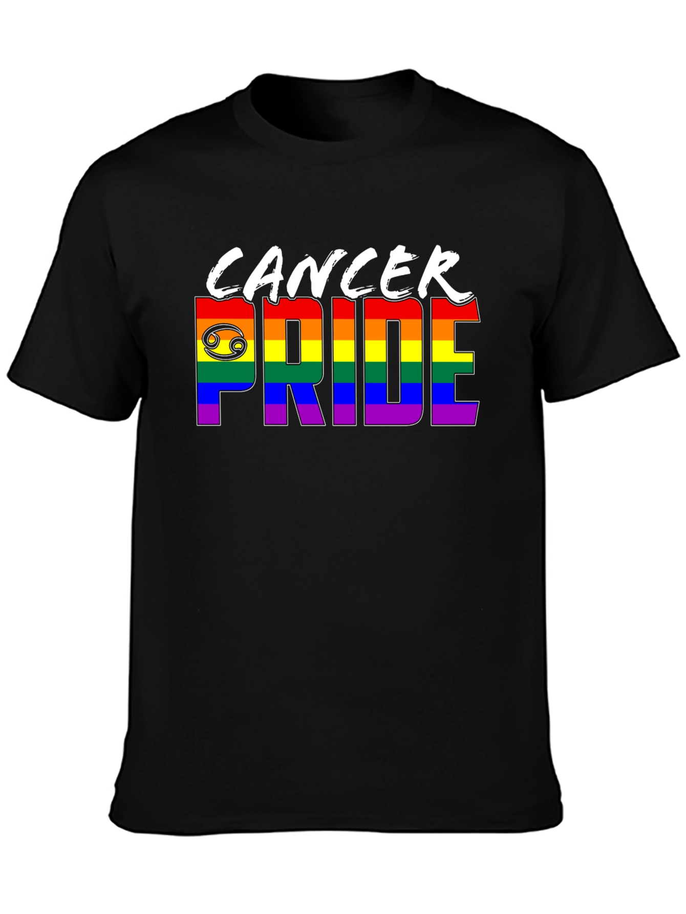 Cancer Pride T-Shirt - Rainbow LGBTQ+ Zodiac Tee