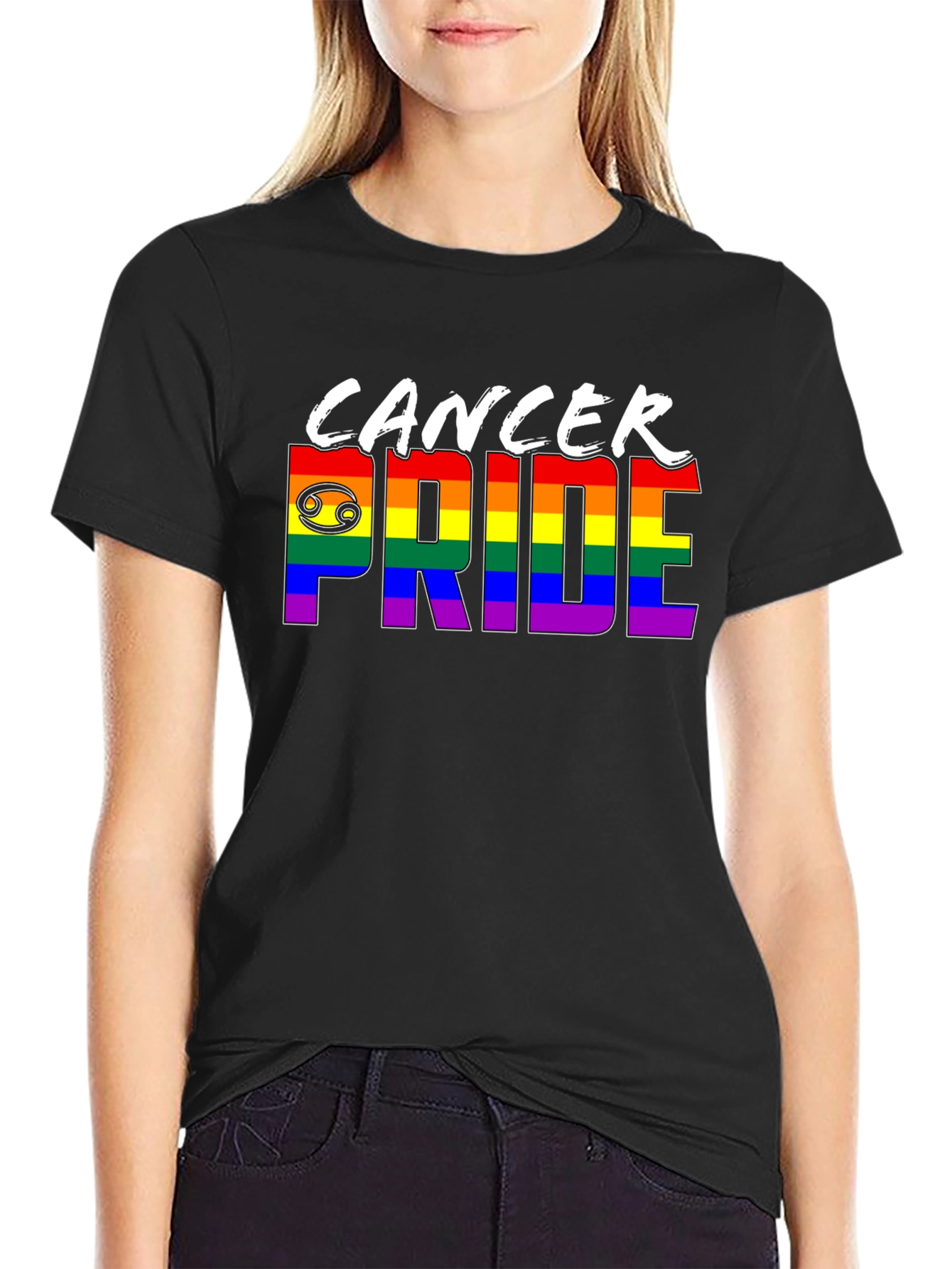 Cancer Pride T-Shirt - Rainbow LGBTQ+ Zodiac Tee