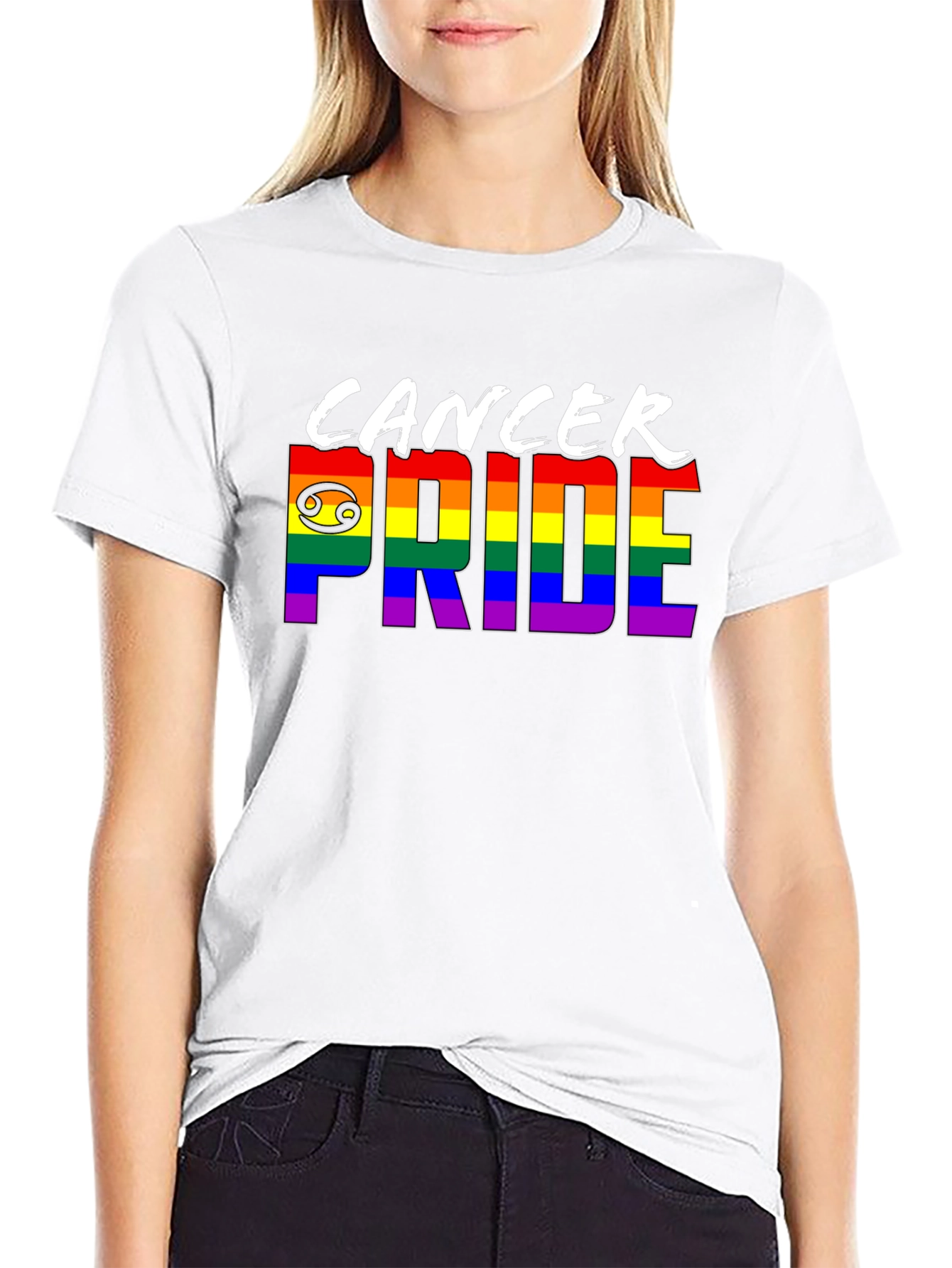 Cancer Pride T-Shirt - Rainbow LGBTQ+ Zodiac Tee