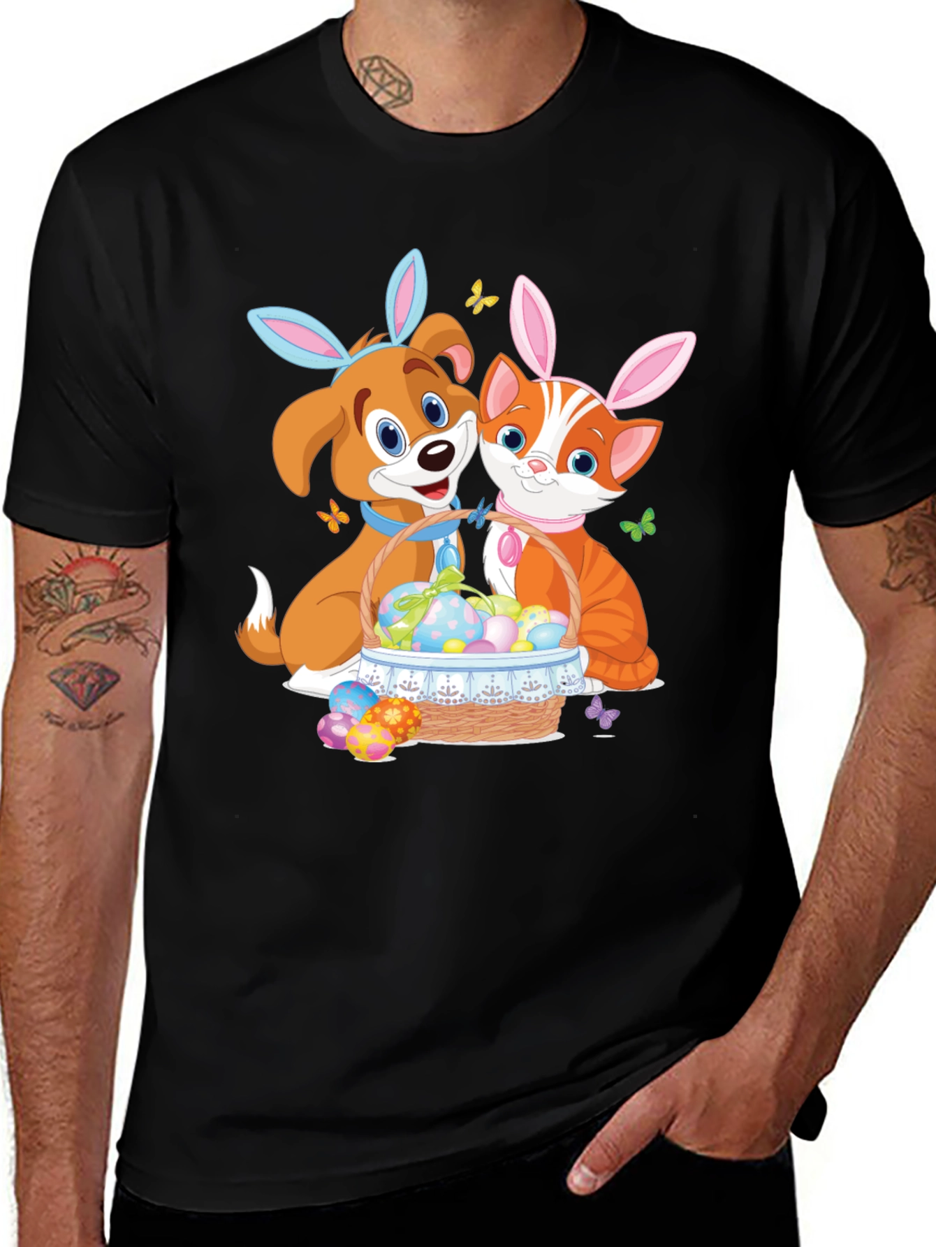 Easter Dog and Cat T-Shirt