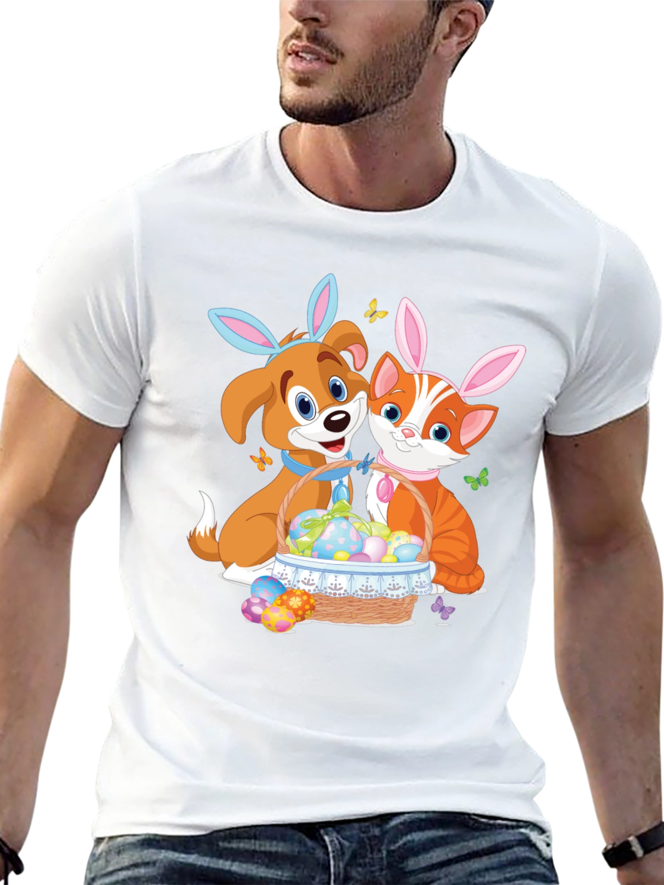 Easter Dog and Cat T-Shirt