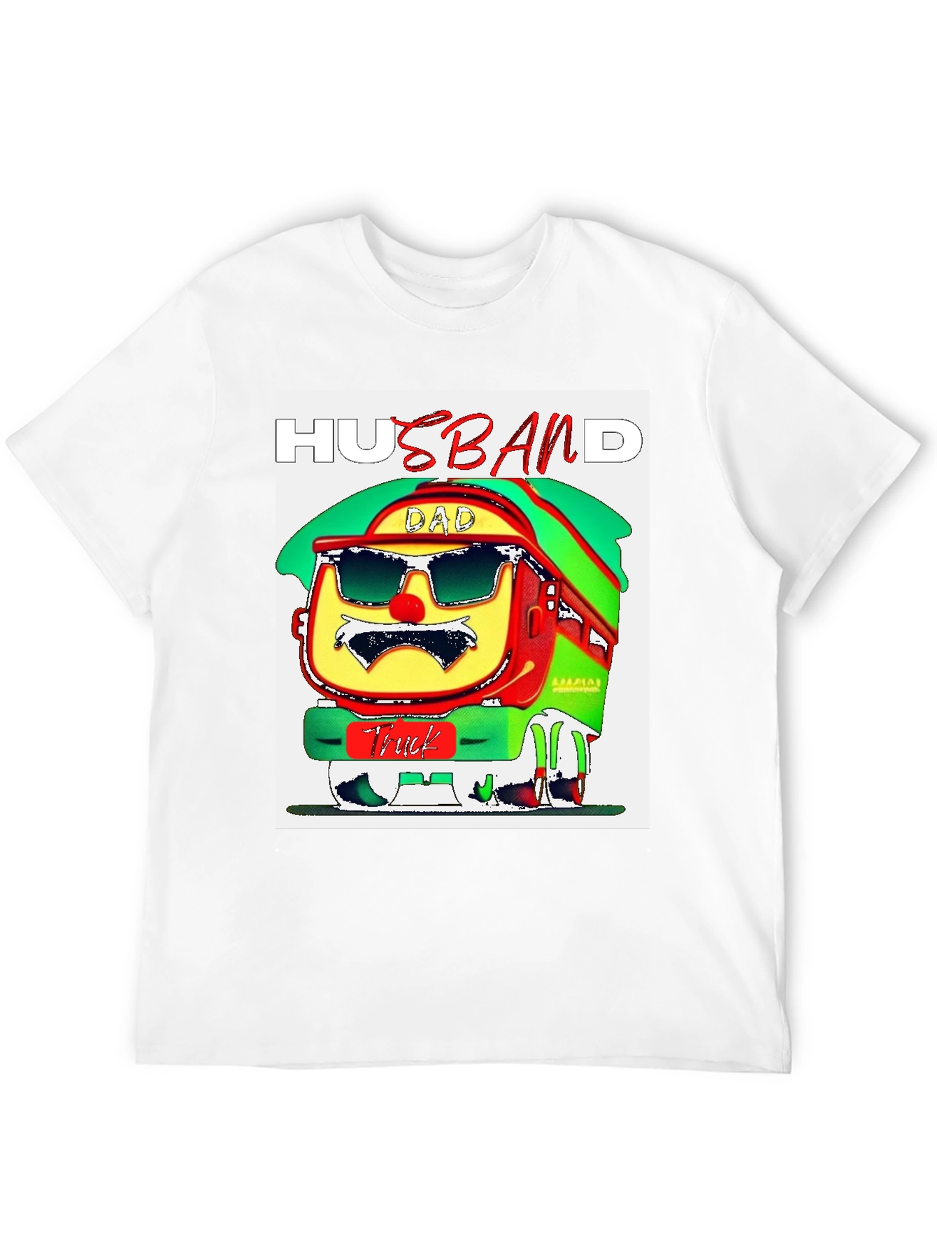 Husband Dad Truck Graphic T-Shirt