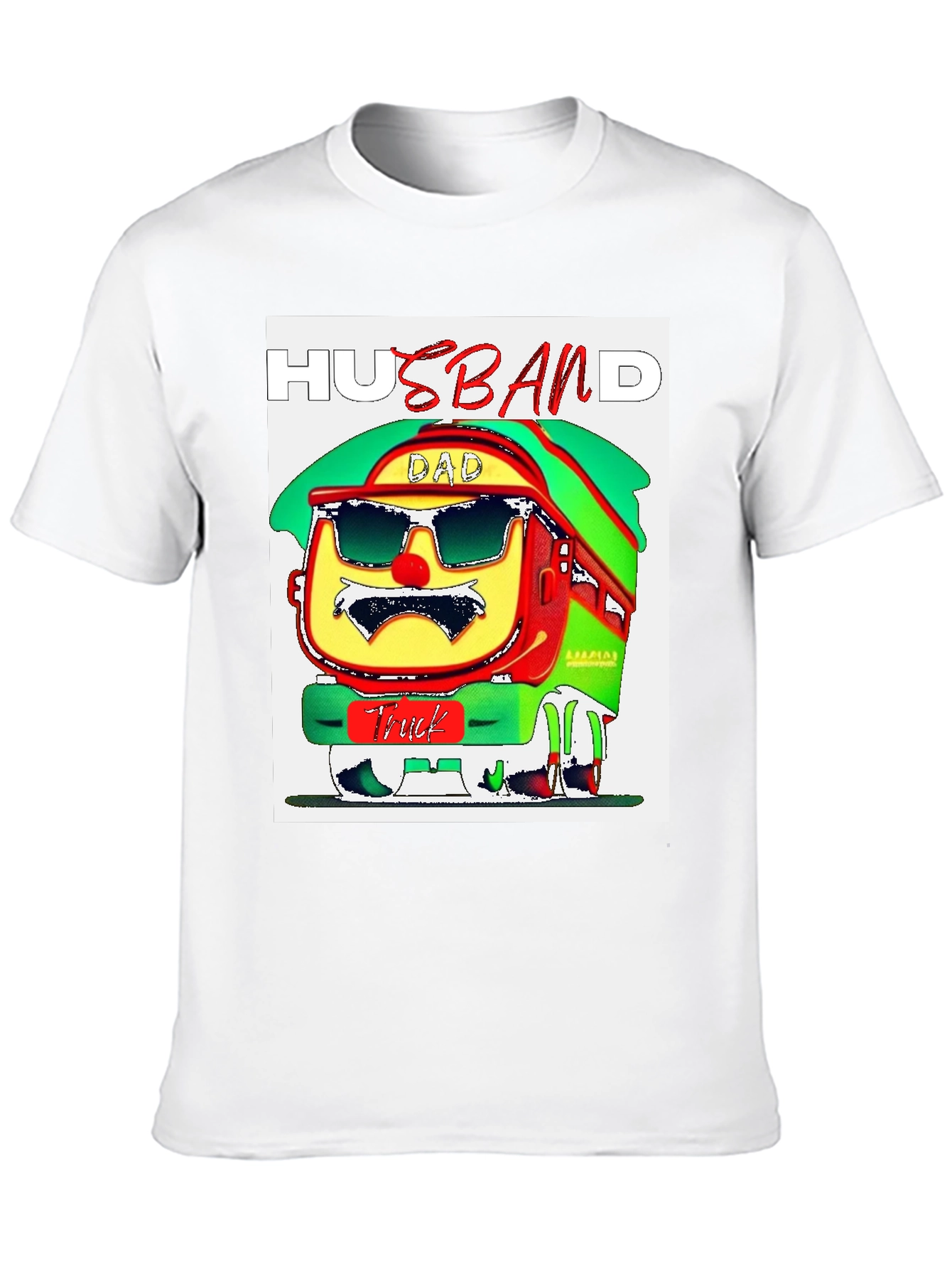 Husband Dad Truck Graphic T-Shirt