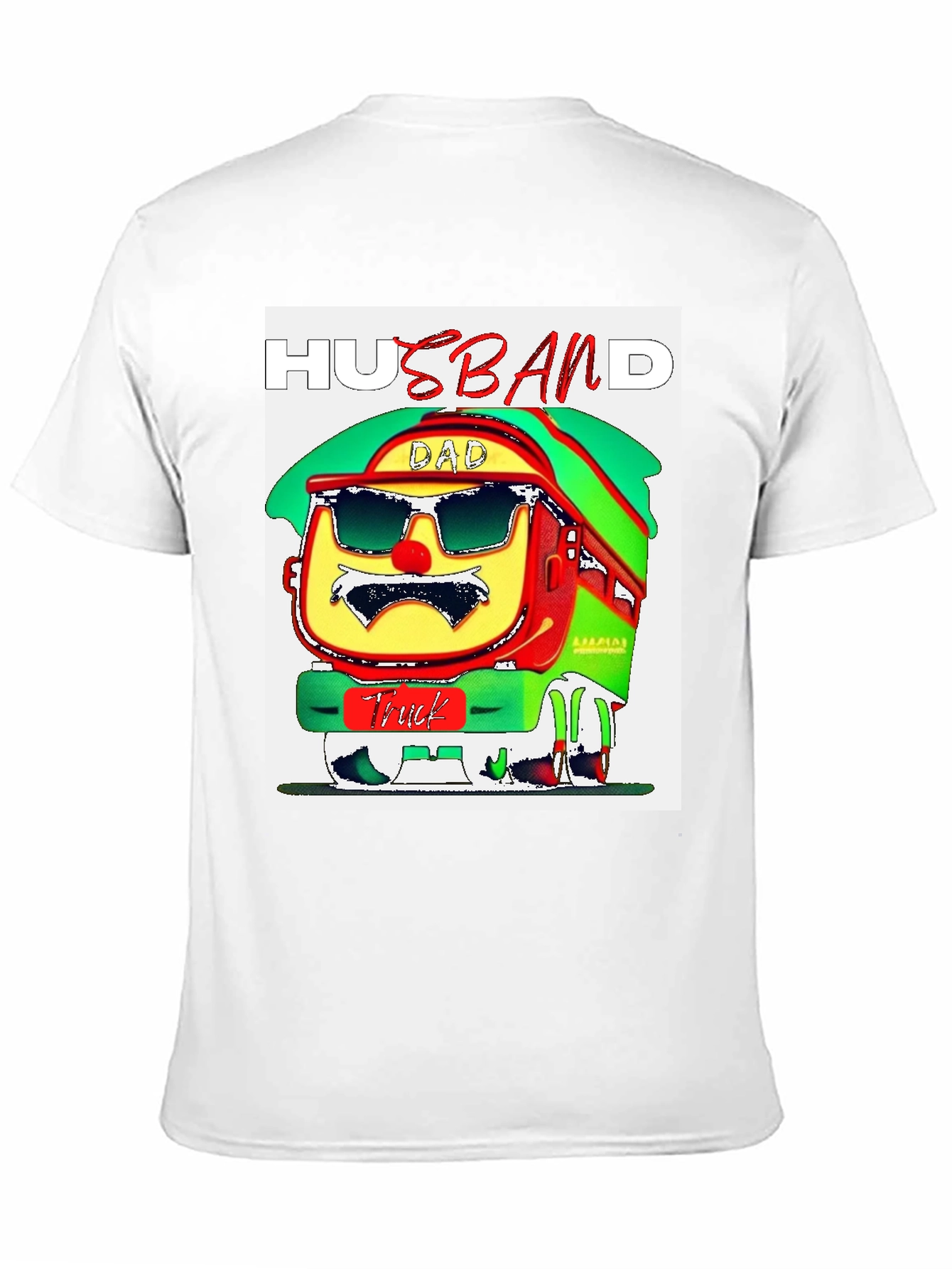 Husband Dad Truck Graphic T-Shirt