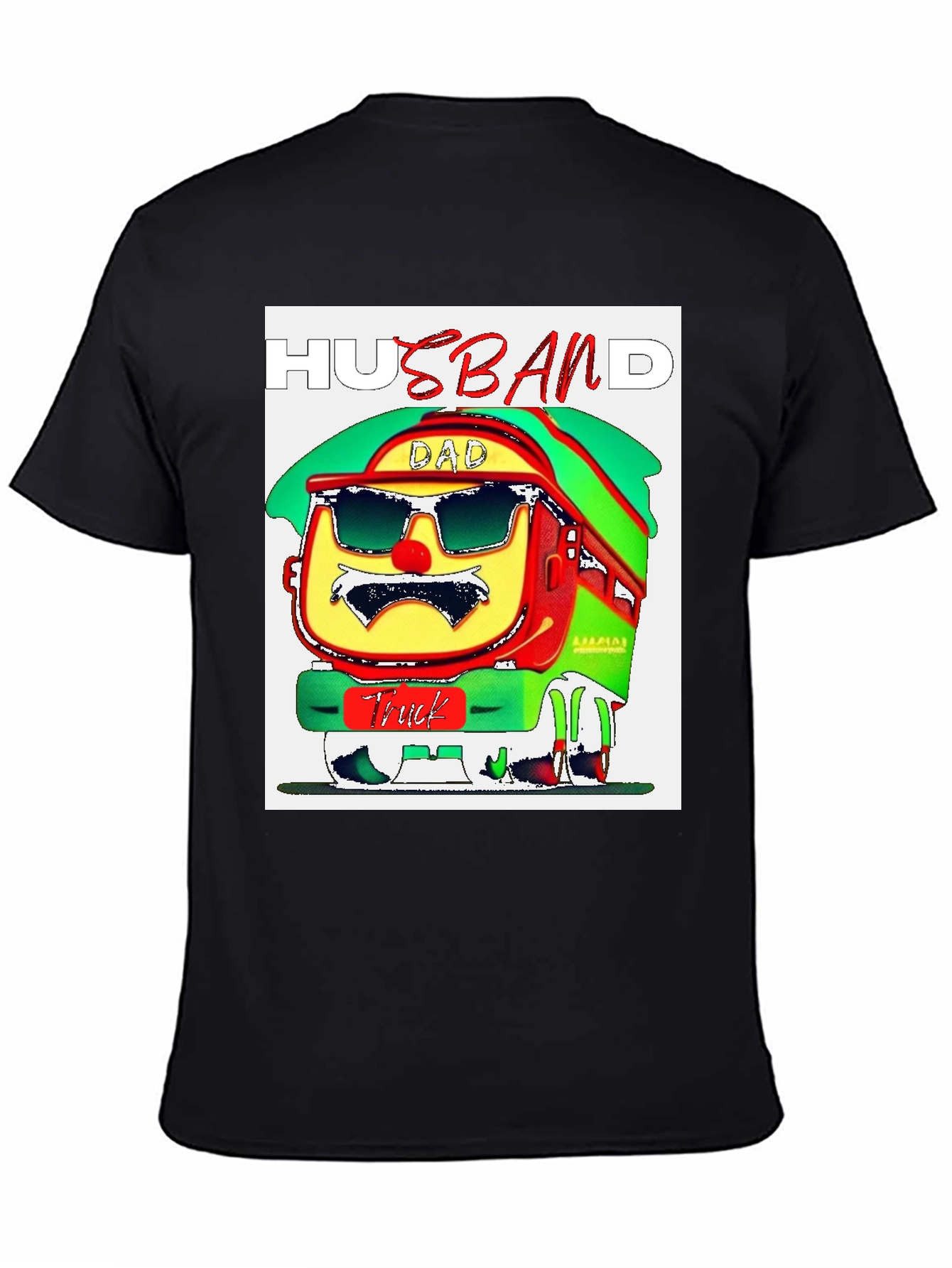 Husband Dad Truck Graphic T-Shirt