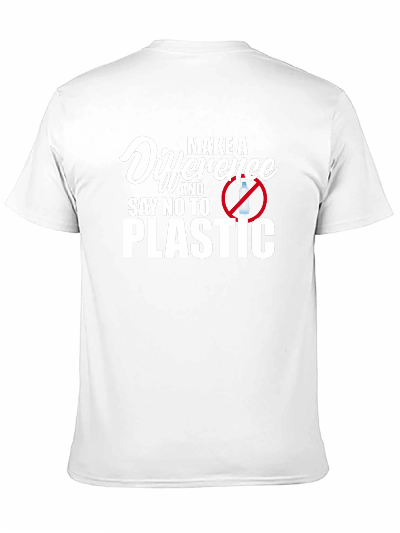 Eco-Friendly Say No To Plastic Graphic T-Shirt