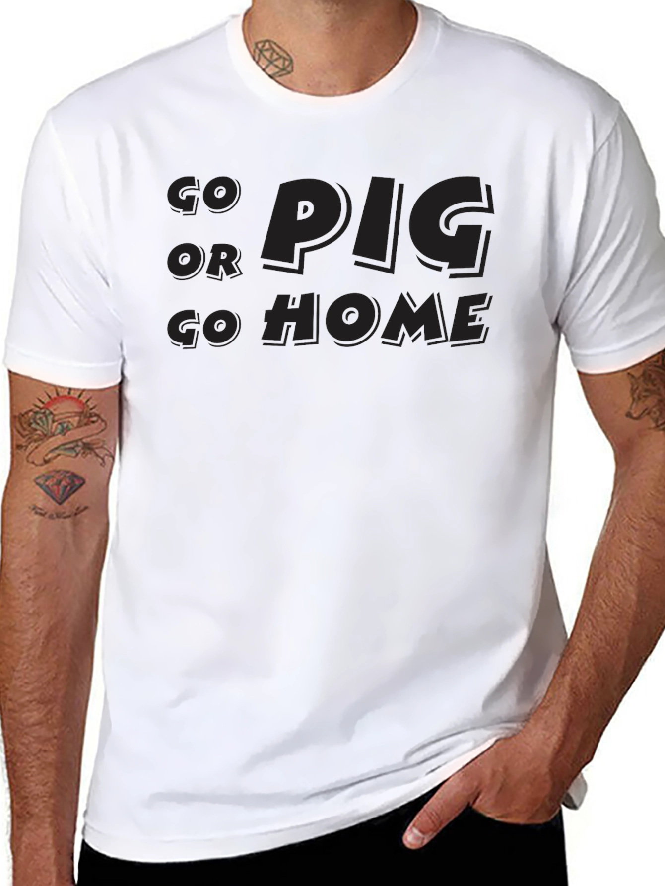 Go Pig Or Go Home Graphic T-Shirt