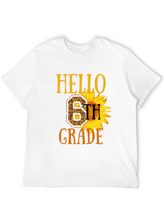 Hello 6th Grade Sunflower T-Shirt