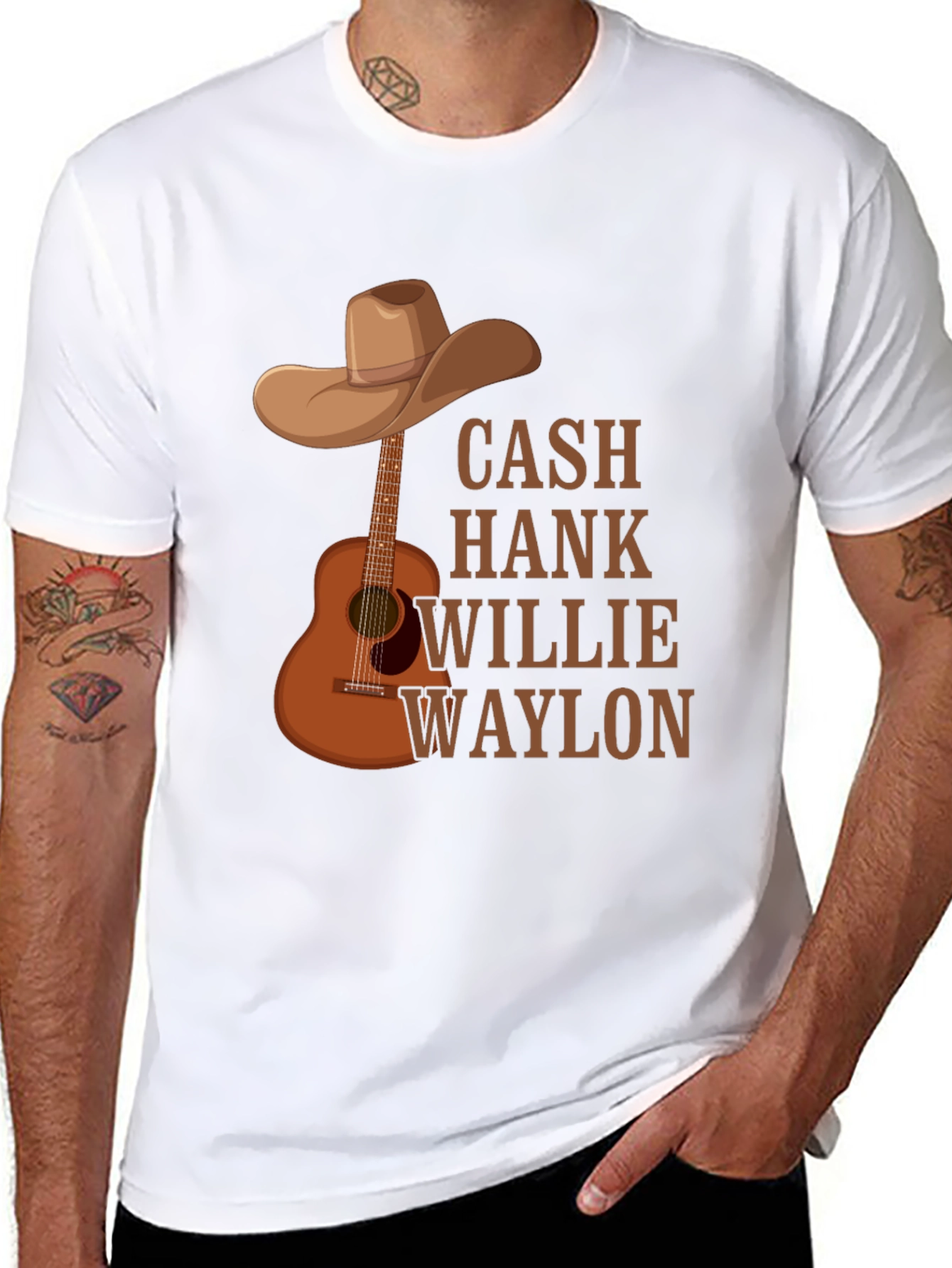 Country Legends T-Shirt - Cash Hank Willie Waylon