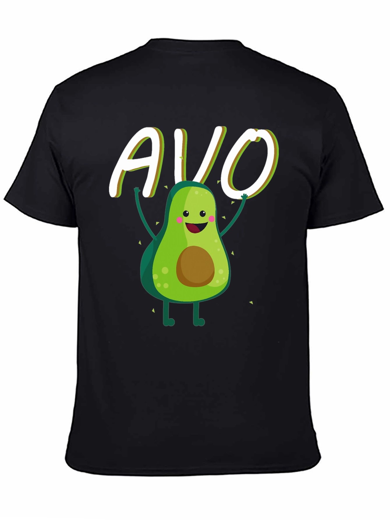 Avo-Good Time Black T-Shirt - Cute Avocado Design