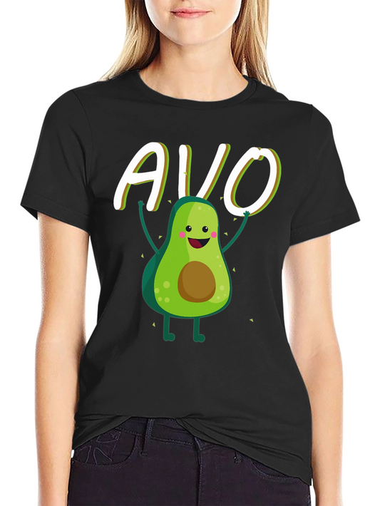 Avo-Good Time Black T-Shirt - Cute Avocado Design