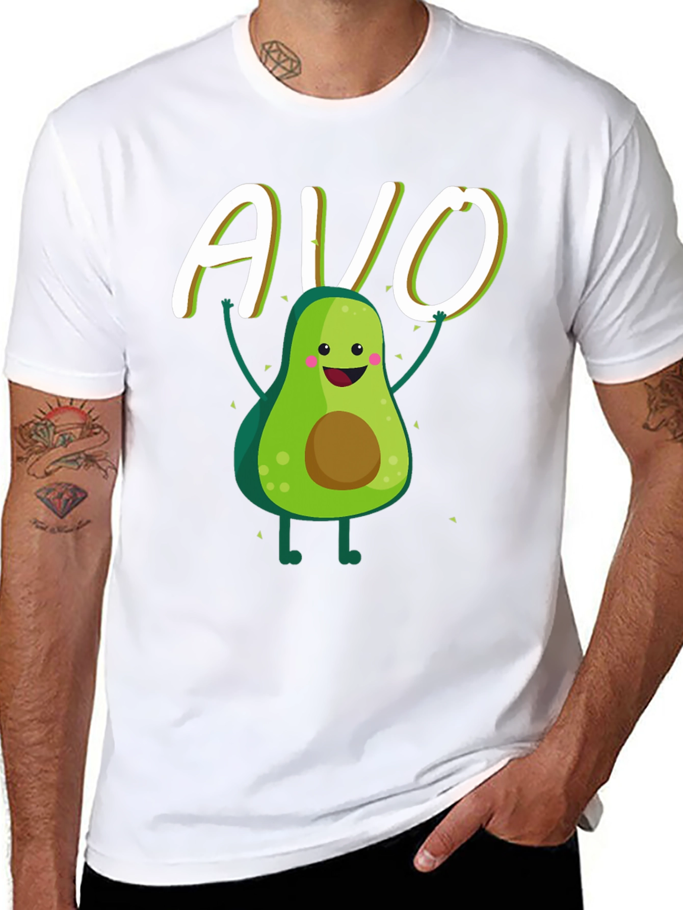 Avo-Good Time Black T-Shirt - Cute Avocado Design