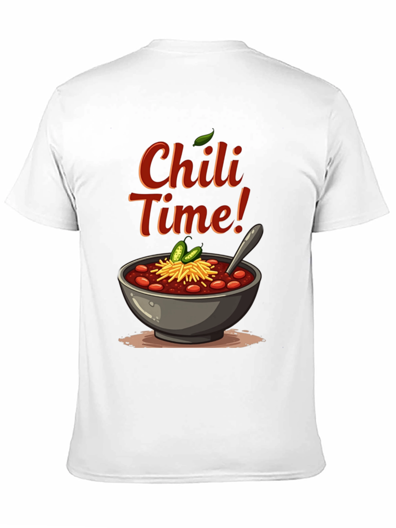 Chili Time Black Graphic T-Shirt