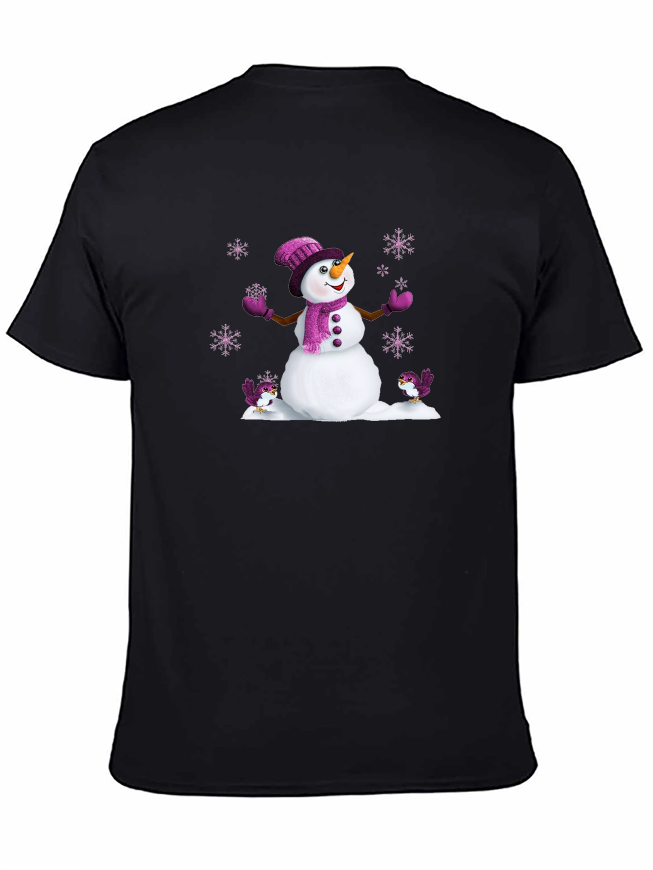 Festive Snowman Graphic Tee - Holiday Cheer
