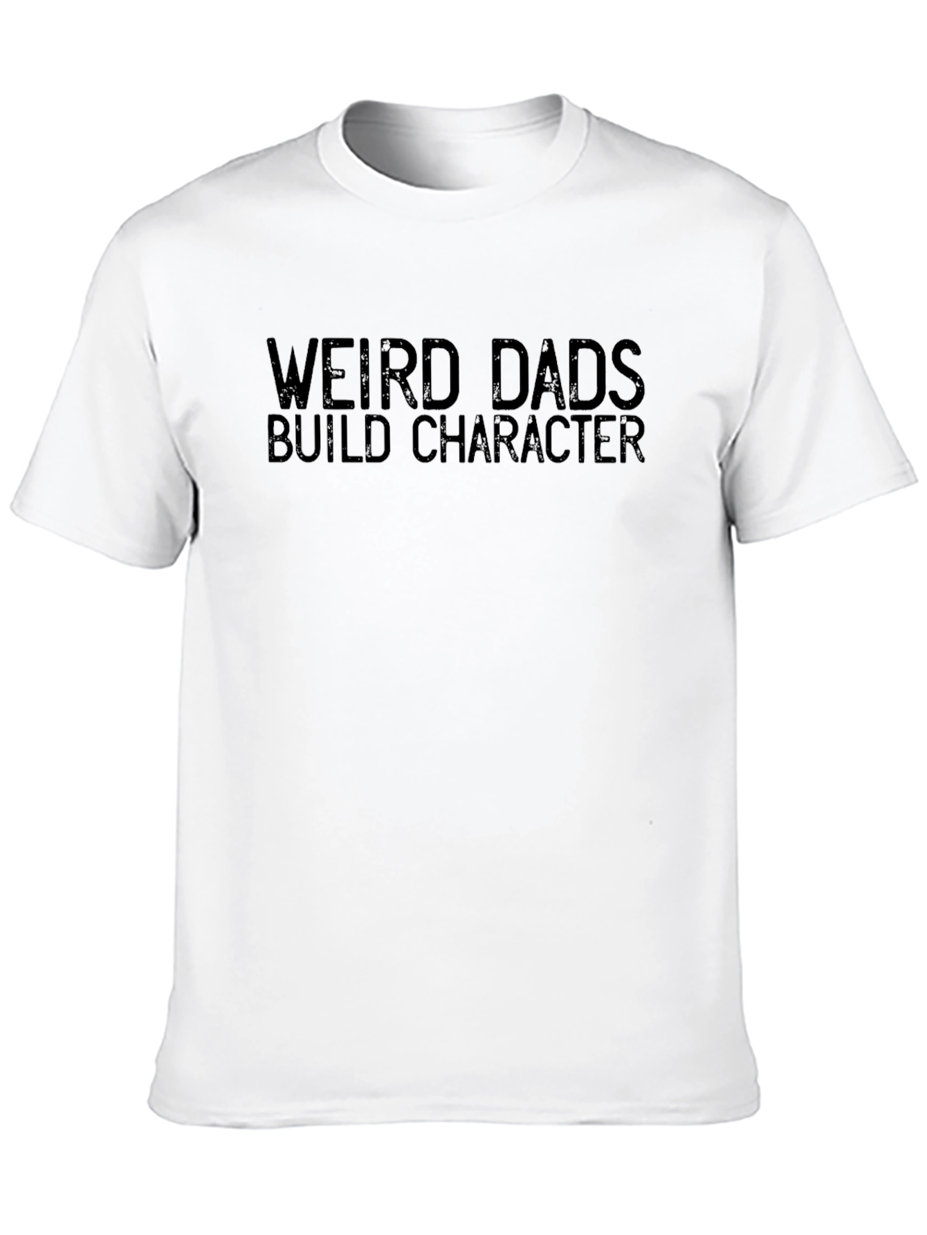 Weird Dads Build Character Black Graphic Tee