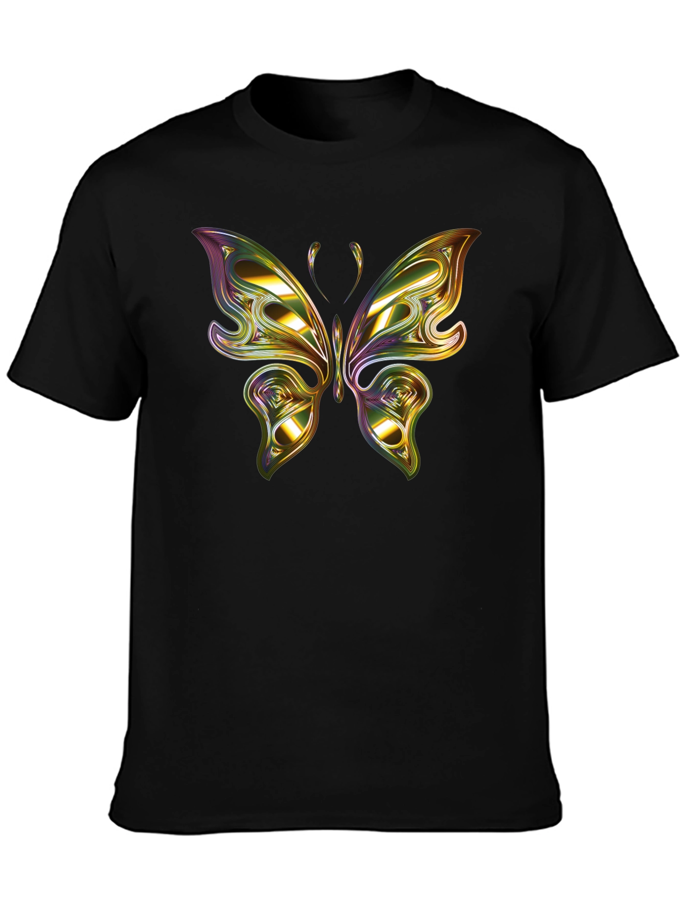 Butterfly Graphic Black T-Shirt