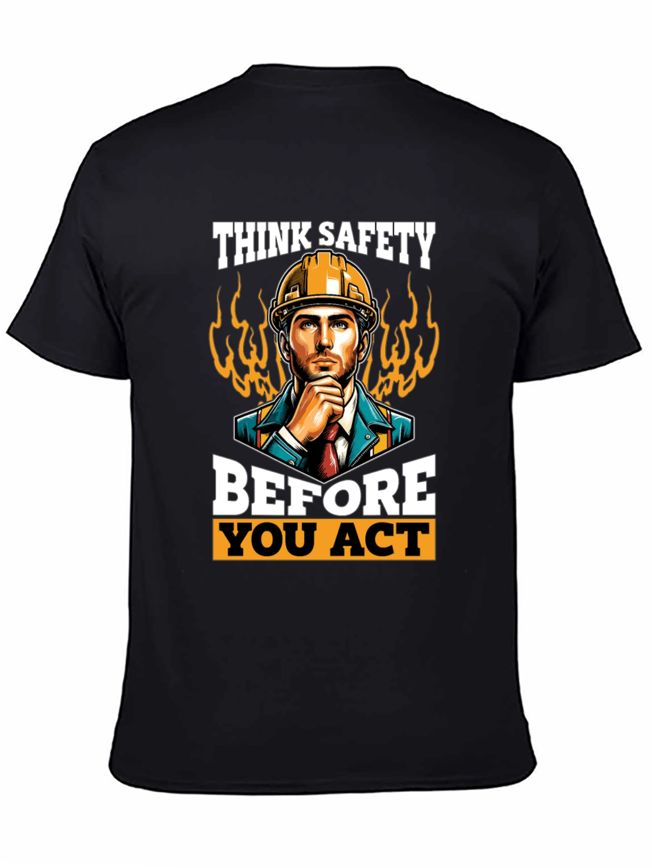 Think Safety Mens Black T-Shirt