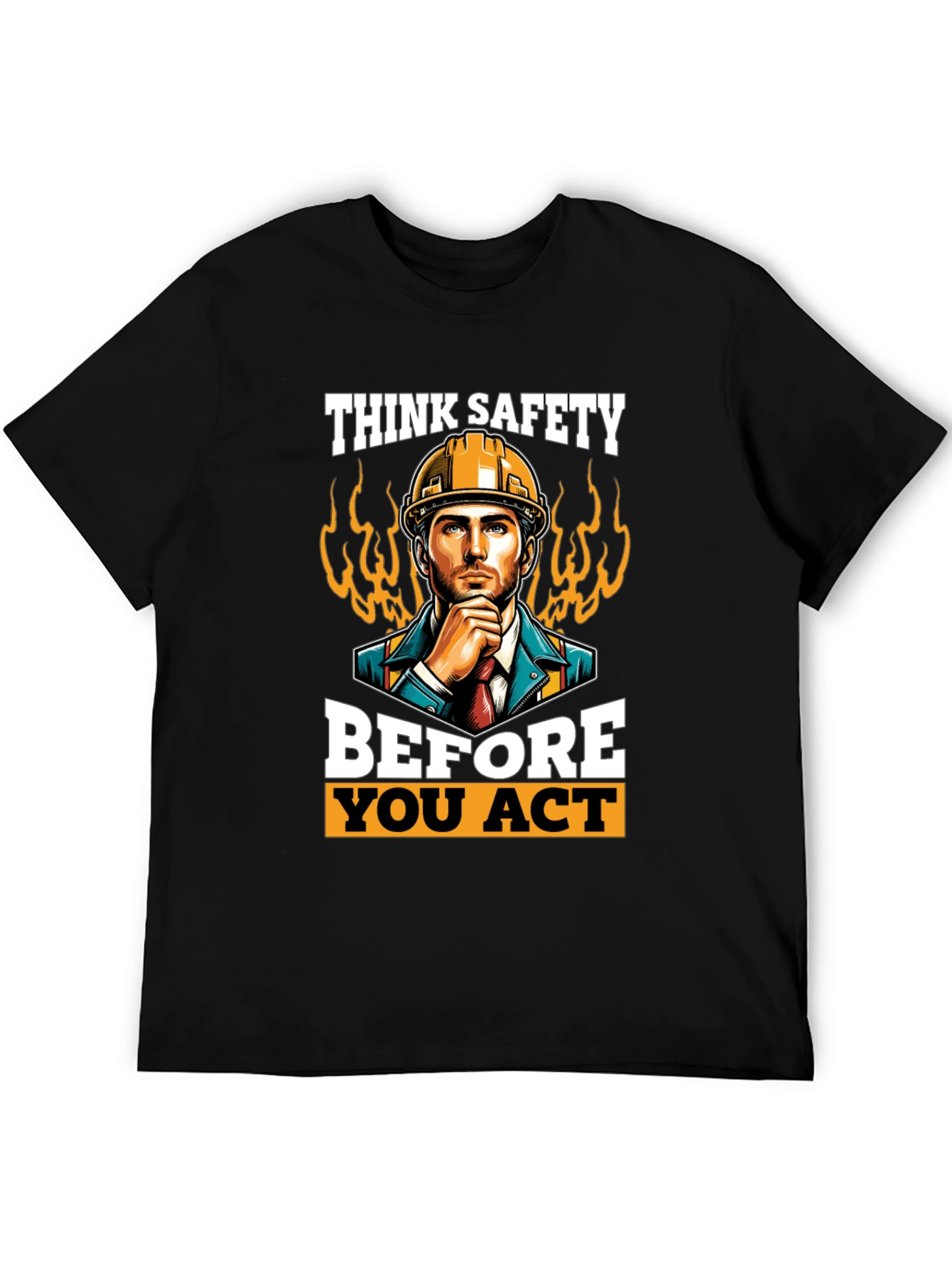 Think Safety Mens Black T-Shirt