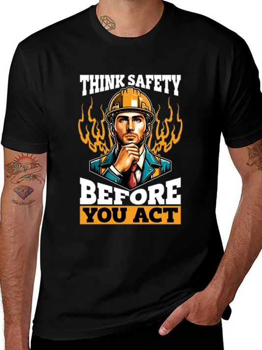 Think Safety Mens Black T-Shirt