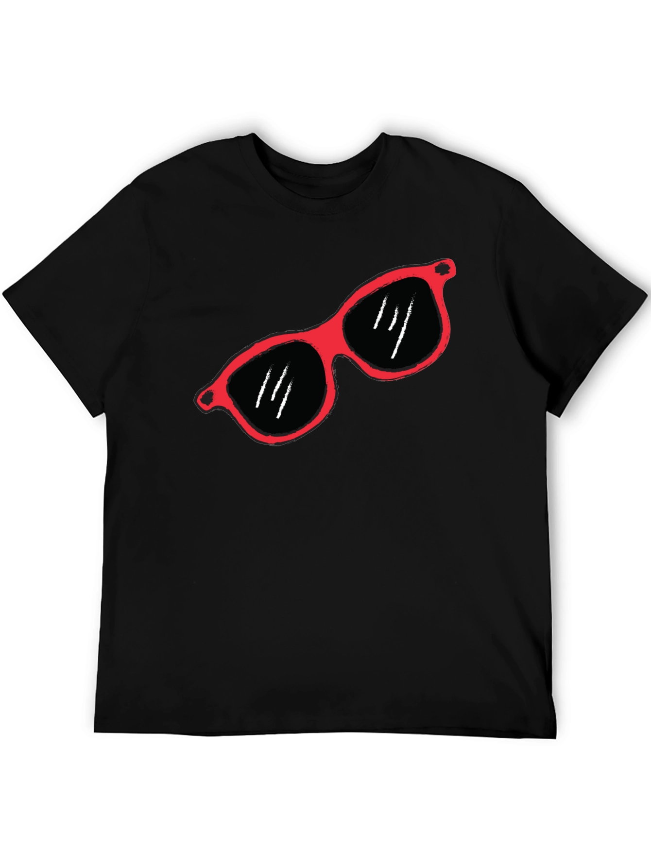 Cool Shades Graphic Tee - Stylish Black T-Shirt