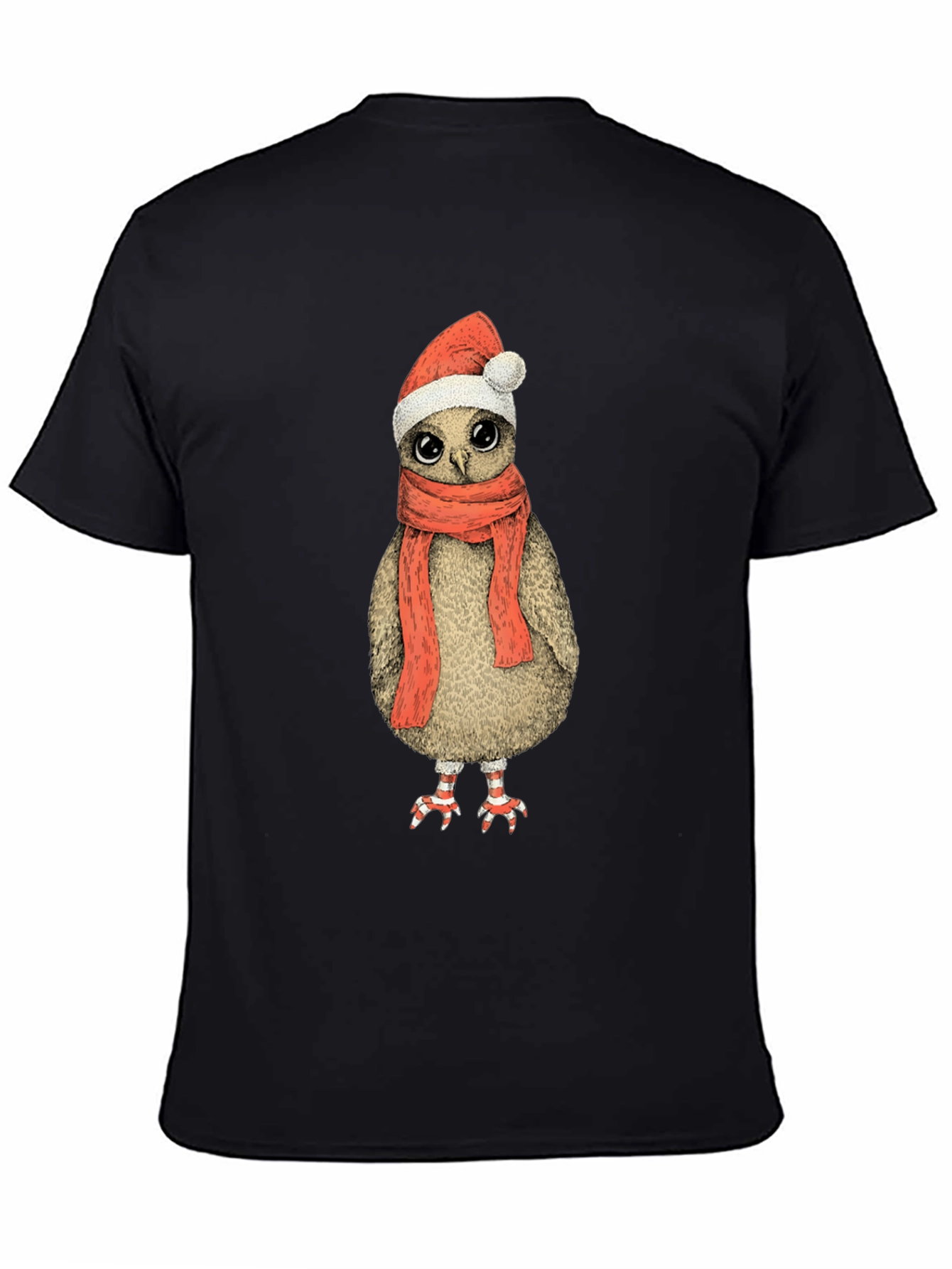 Festive Owl T-Shirt - Holiday Cheer