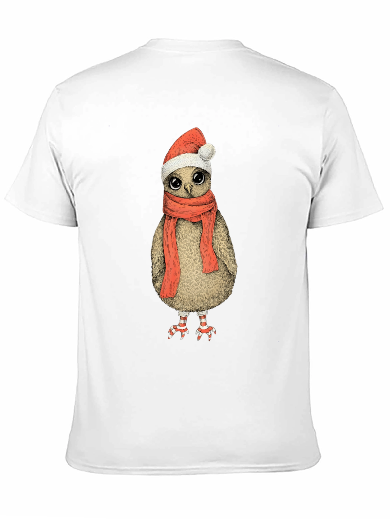 Festive Owl T-Shirt - Holiday Cheer