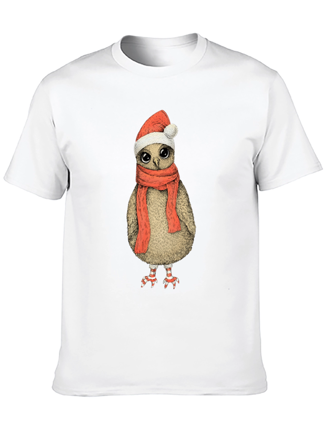 Festive Owl T-Shirt - Holiday Cheer