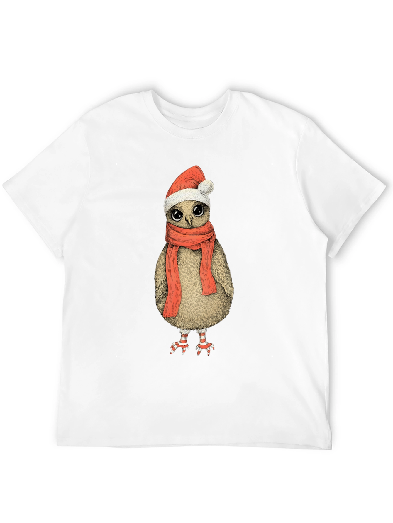 Festive Owl T-Shirt - Holiday Cheer