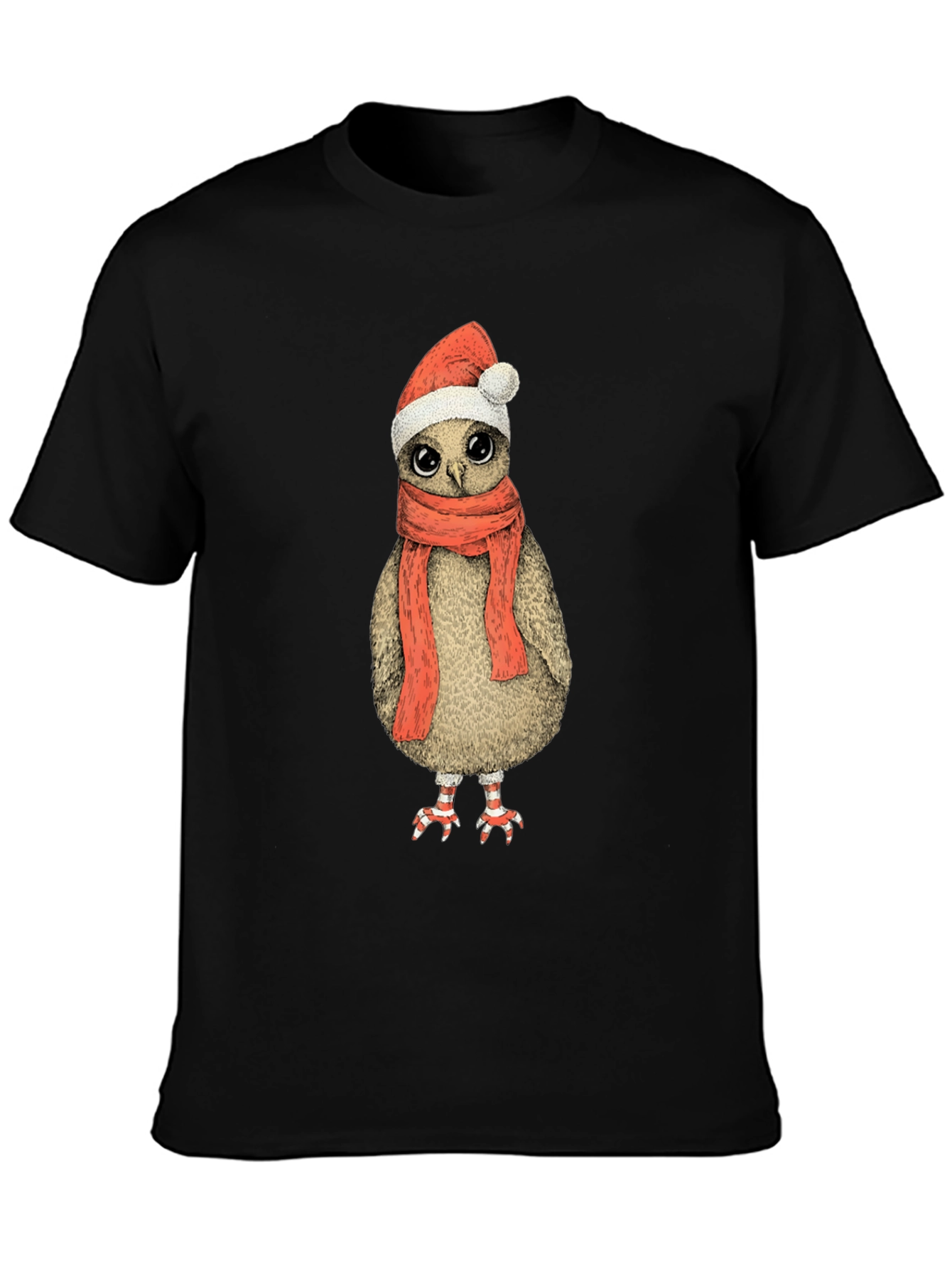 Festive Owl T-Shirt - Holiday Cheer