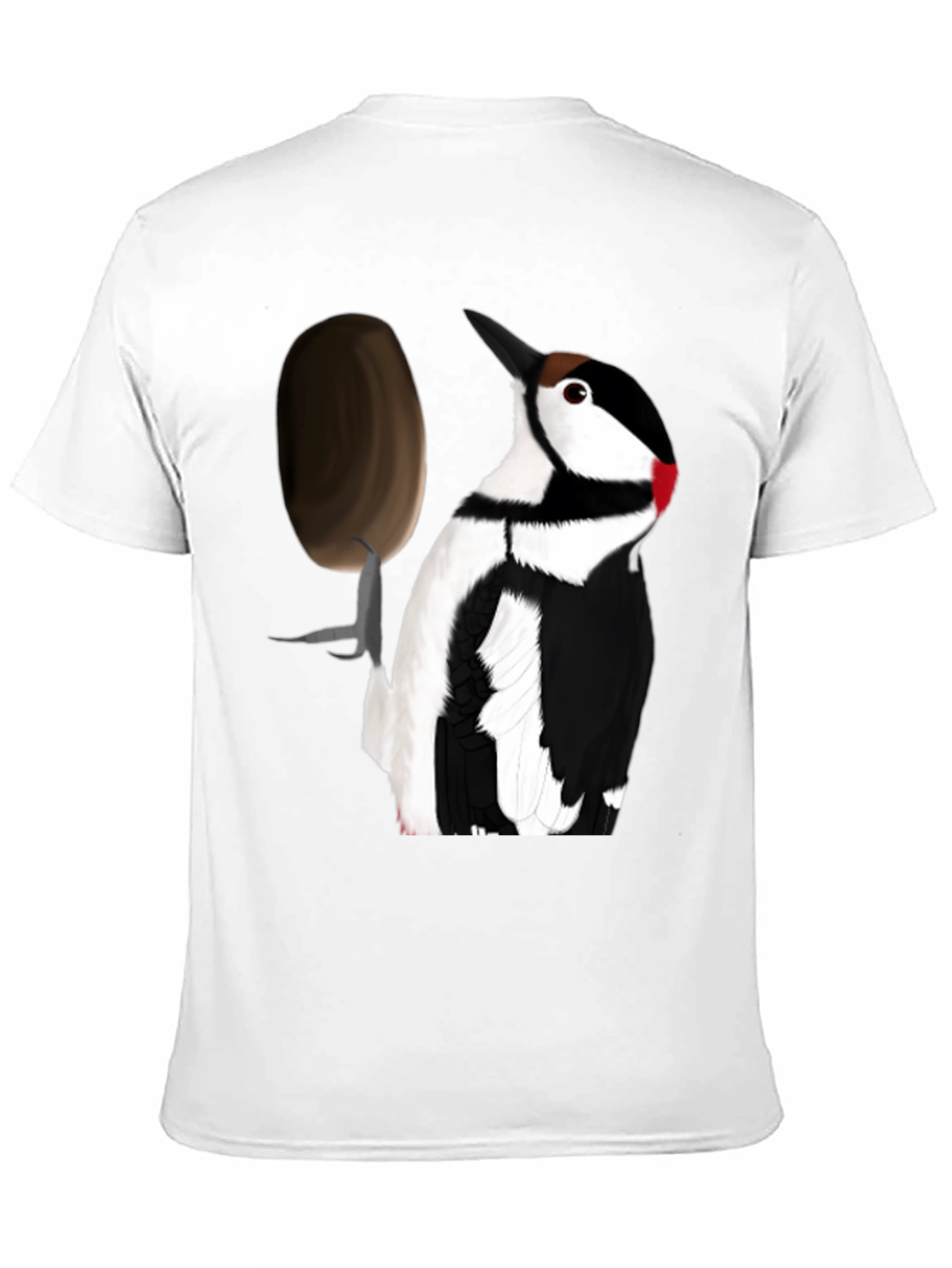 Woodpecker T-Shirt - Black Crew Neck Tee