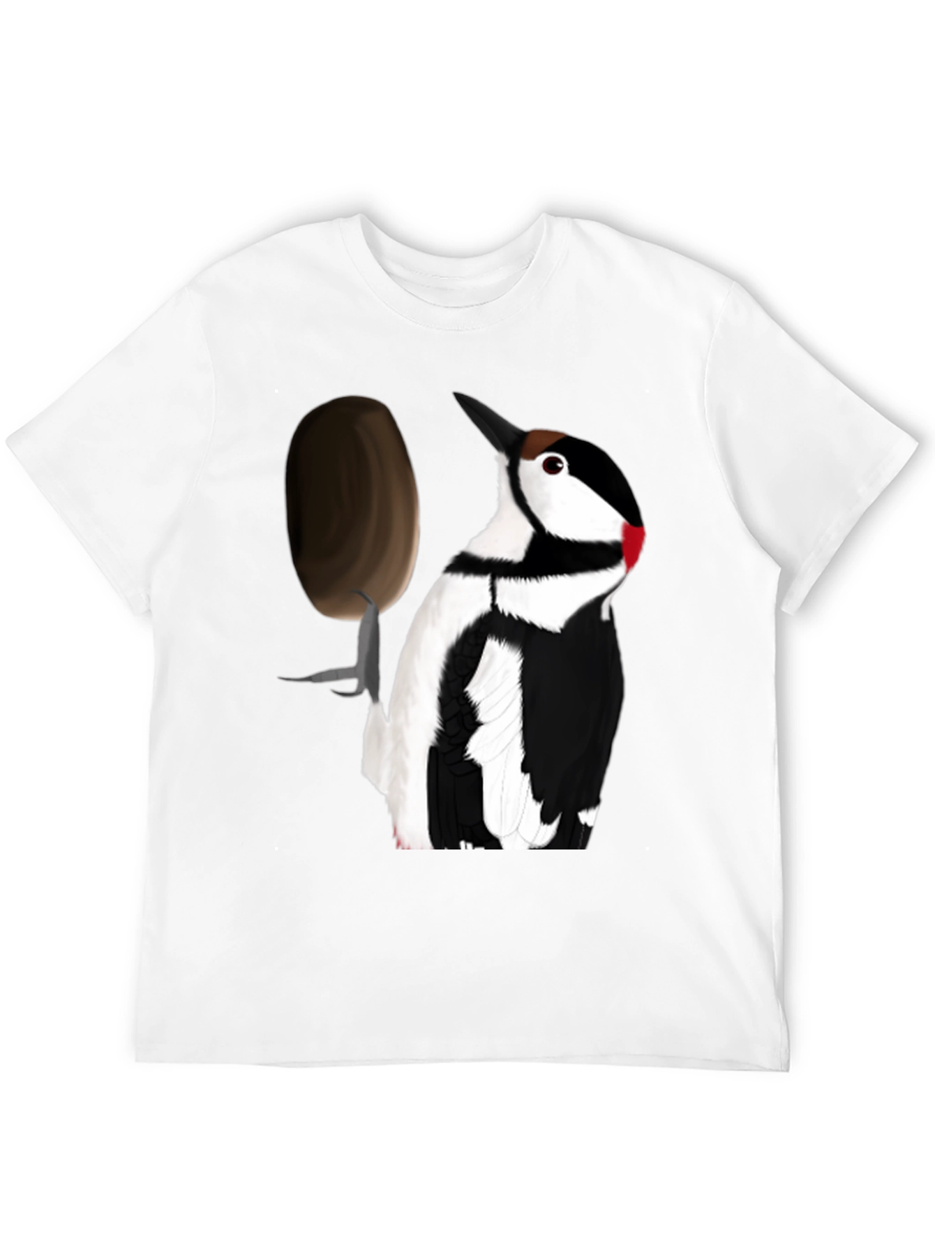 Woodpecker T-Shirt - Black Crew Neck Tee