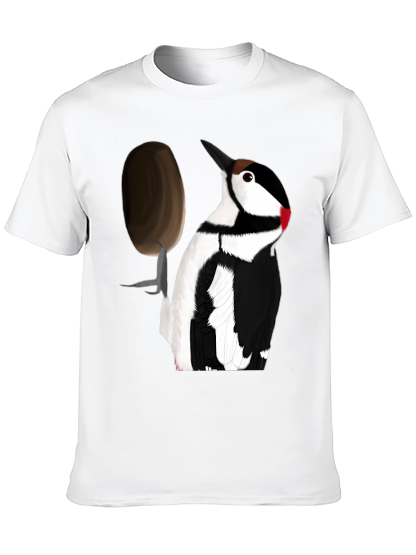 Woodpecker T-Shirt - Black Crew Neck Tee