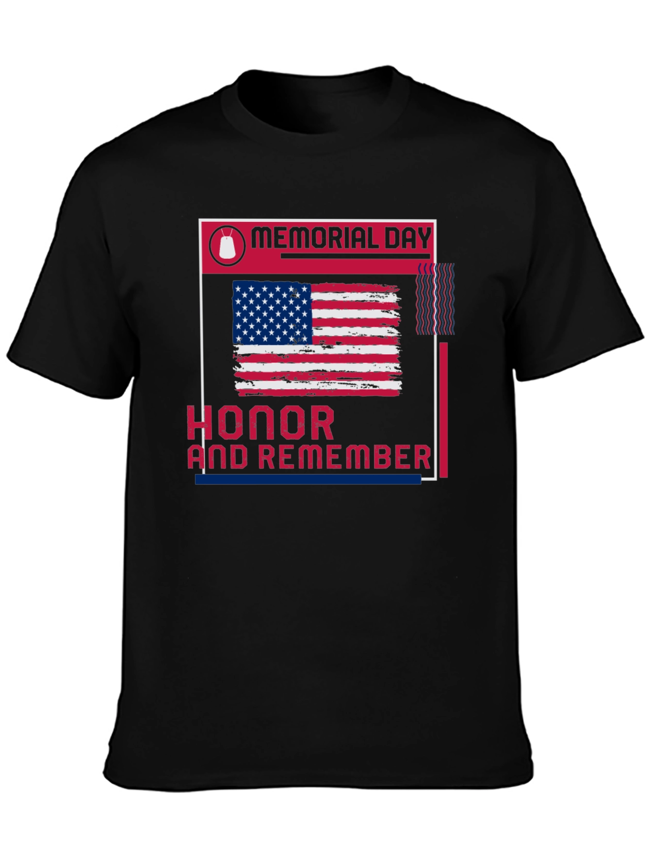 Memorial Day Honor & Remember Patriotic T-Shirt