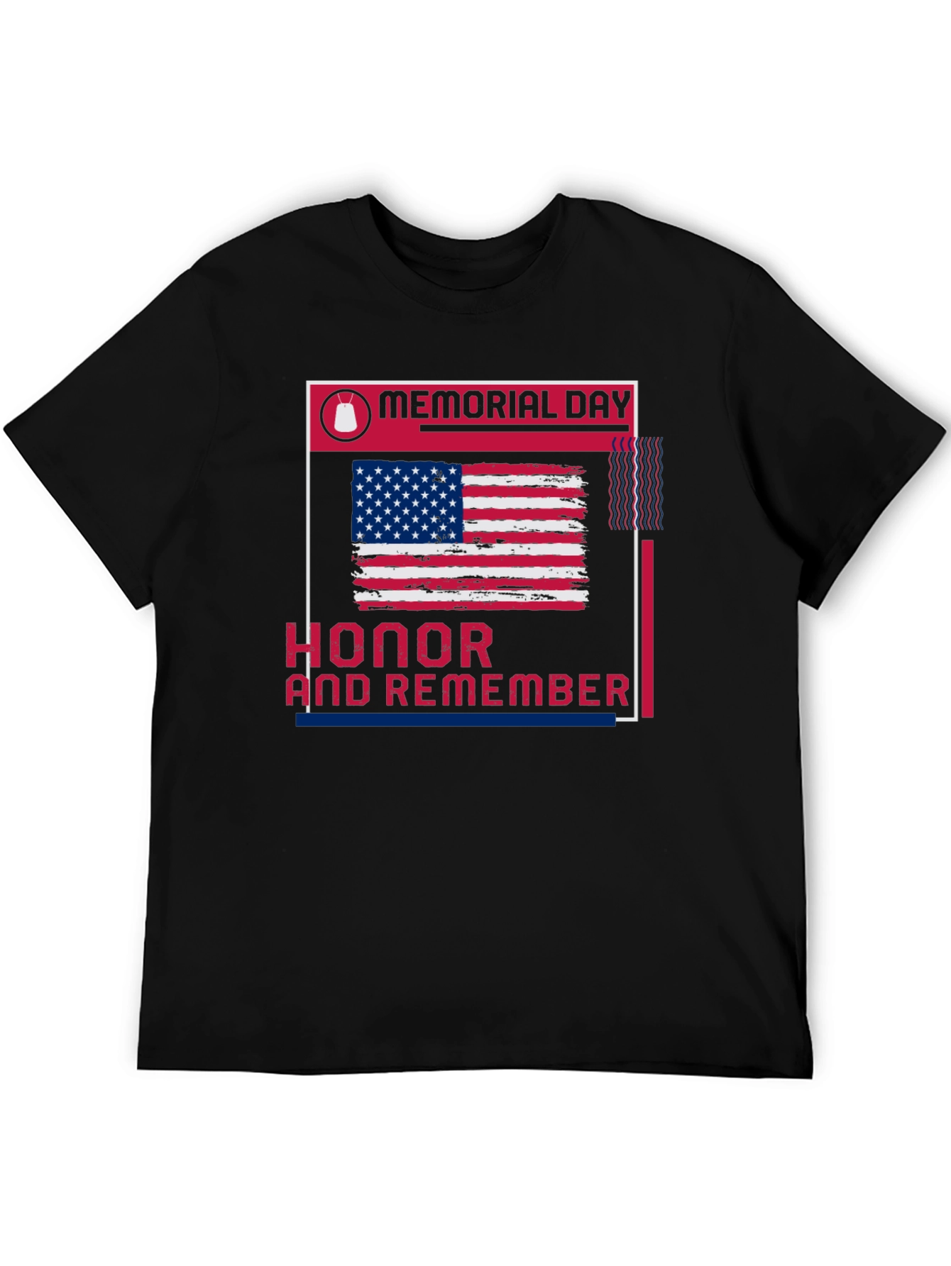 Memorial Day Honor & Remember Patriotic T-Shirt