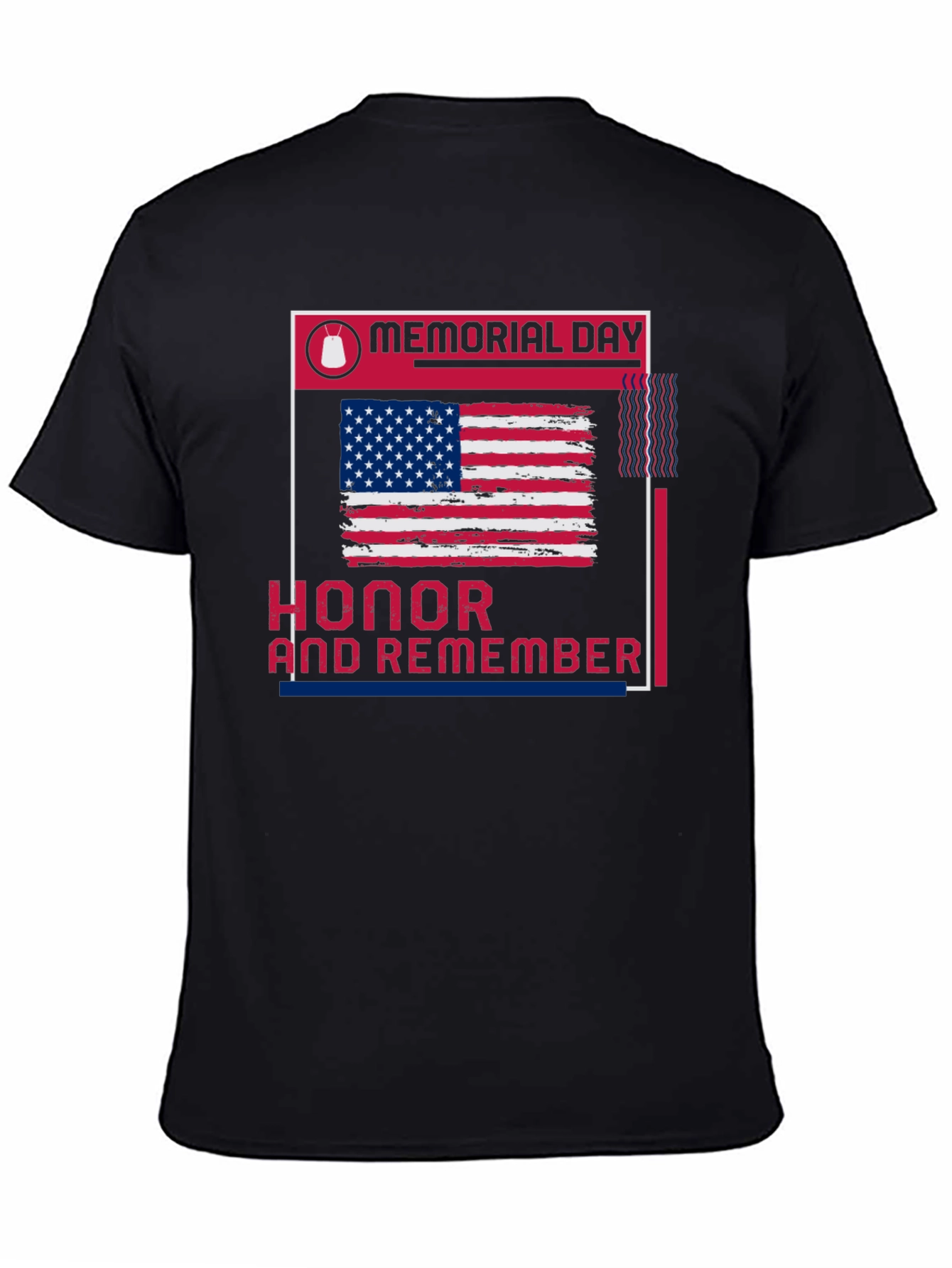 Memorial Day Honor & Remember Patriotic T-Shirt