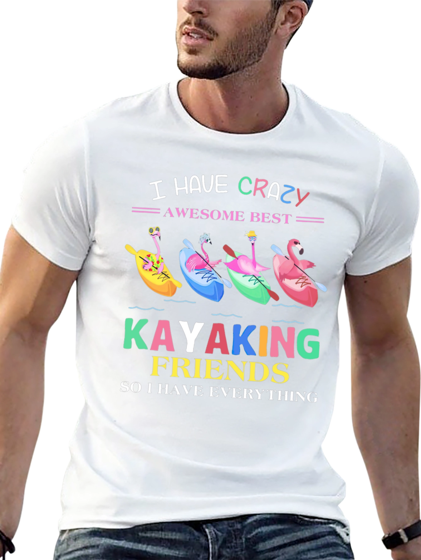 Crazy Kayaking Friends Graphic Tee