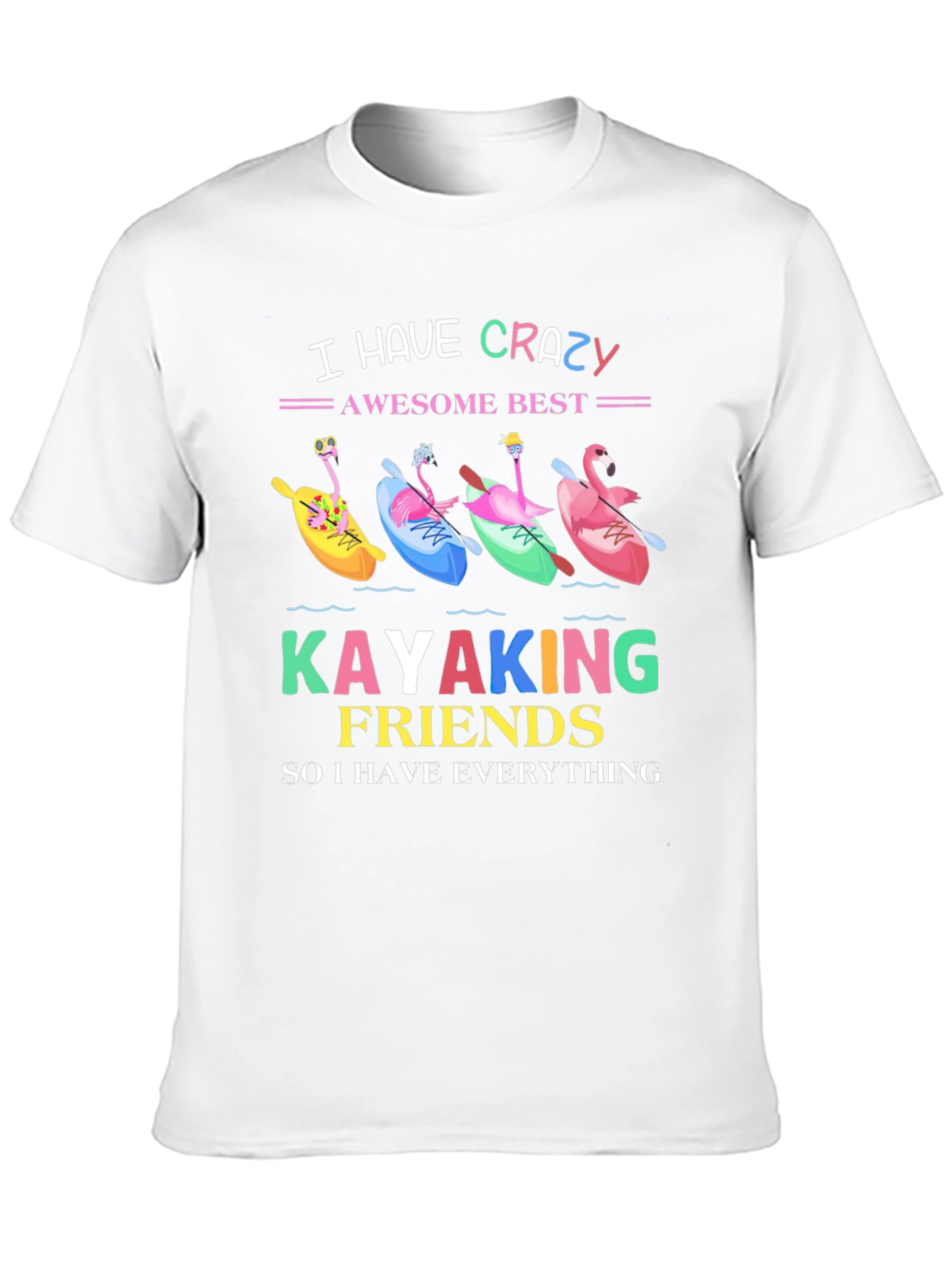Crazy Kayaking Friends Graphic Tee