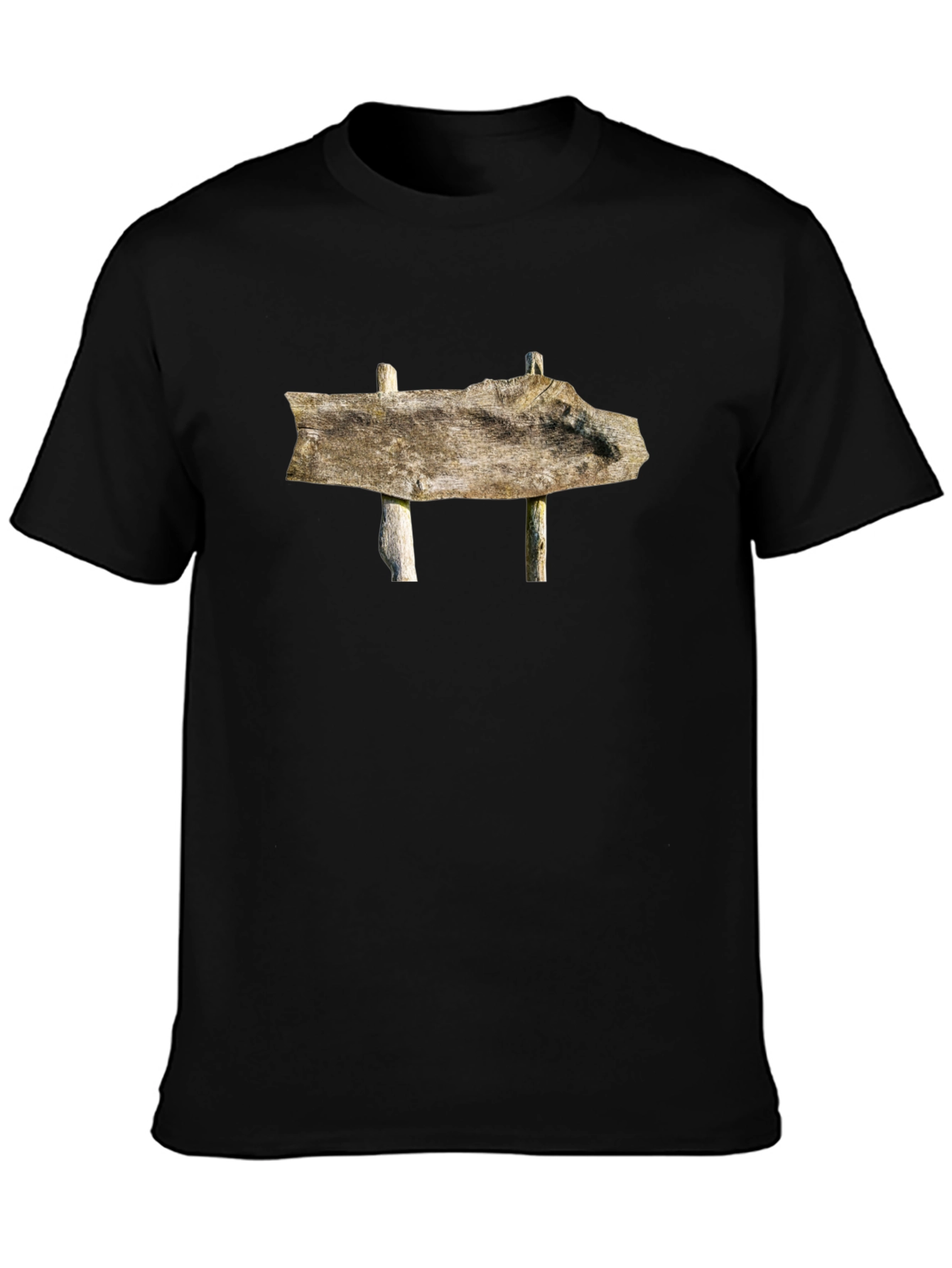 Rustic Wooden Sign T-Shirt - Nature Inspired Tee