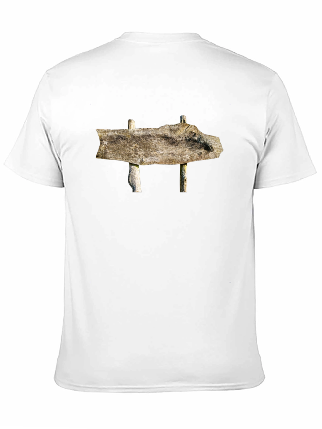 Rustic Wooden Sign T-Shirt - Nature Inspired Tee