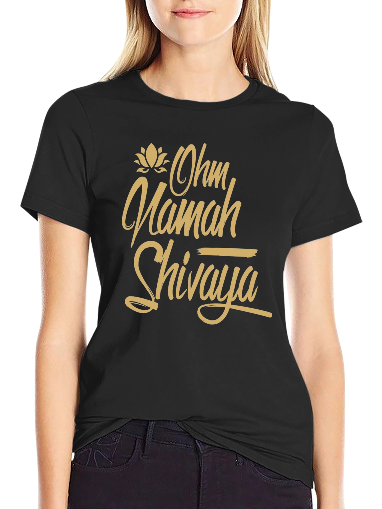 Ohm Namah Shivaya Graphic Tee - Black