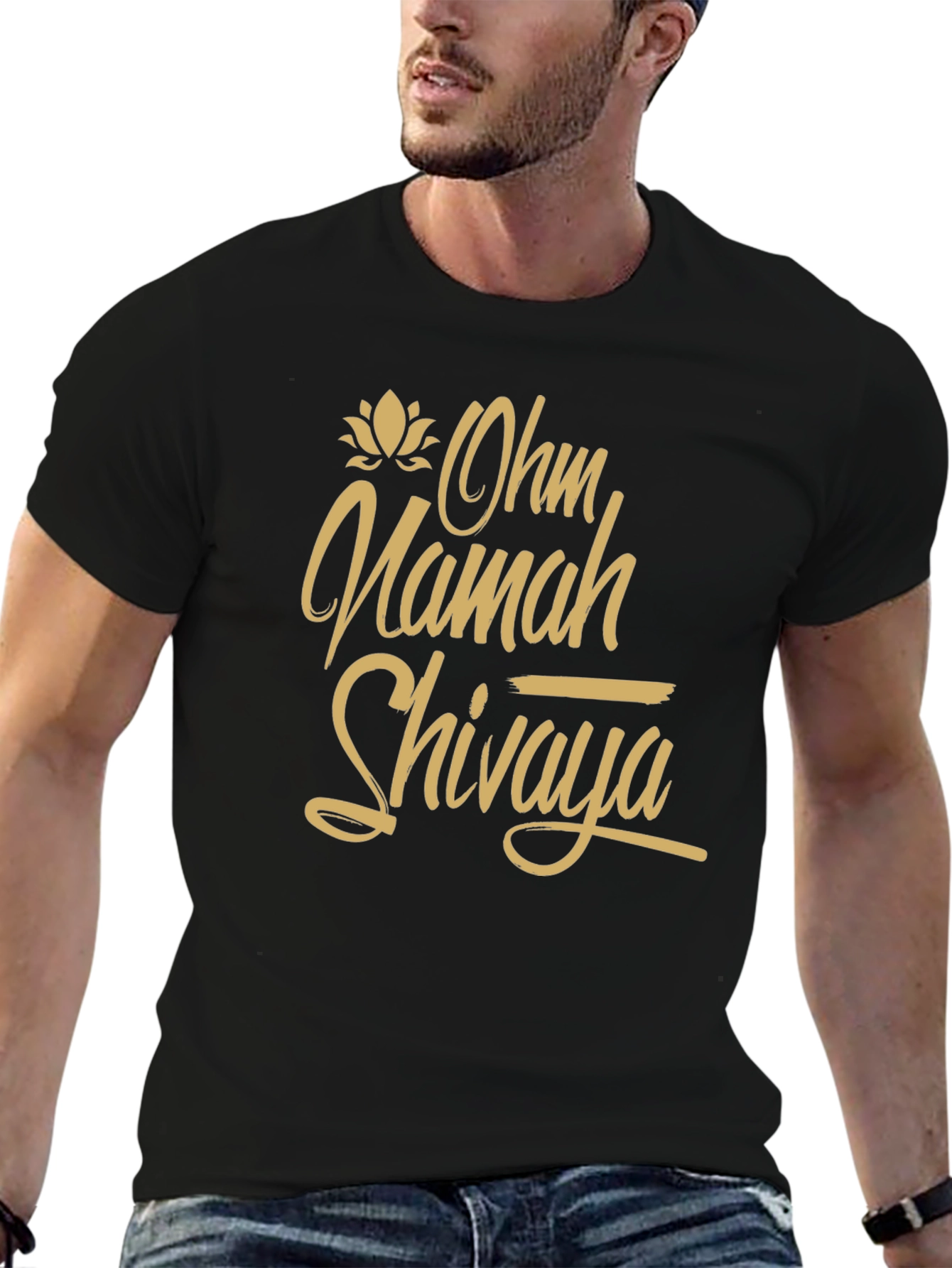 Ohm Namah Shivaya Graphic Tee - Black