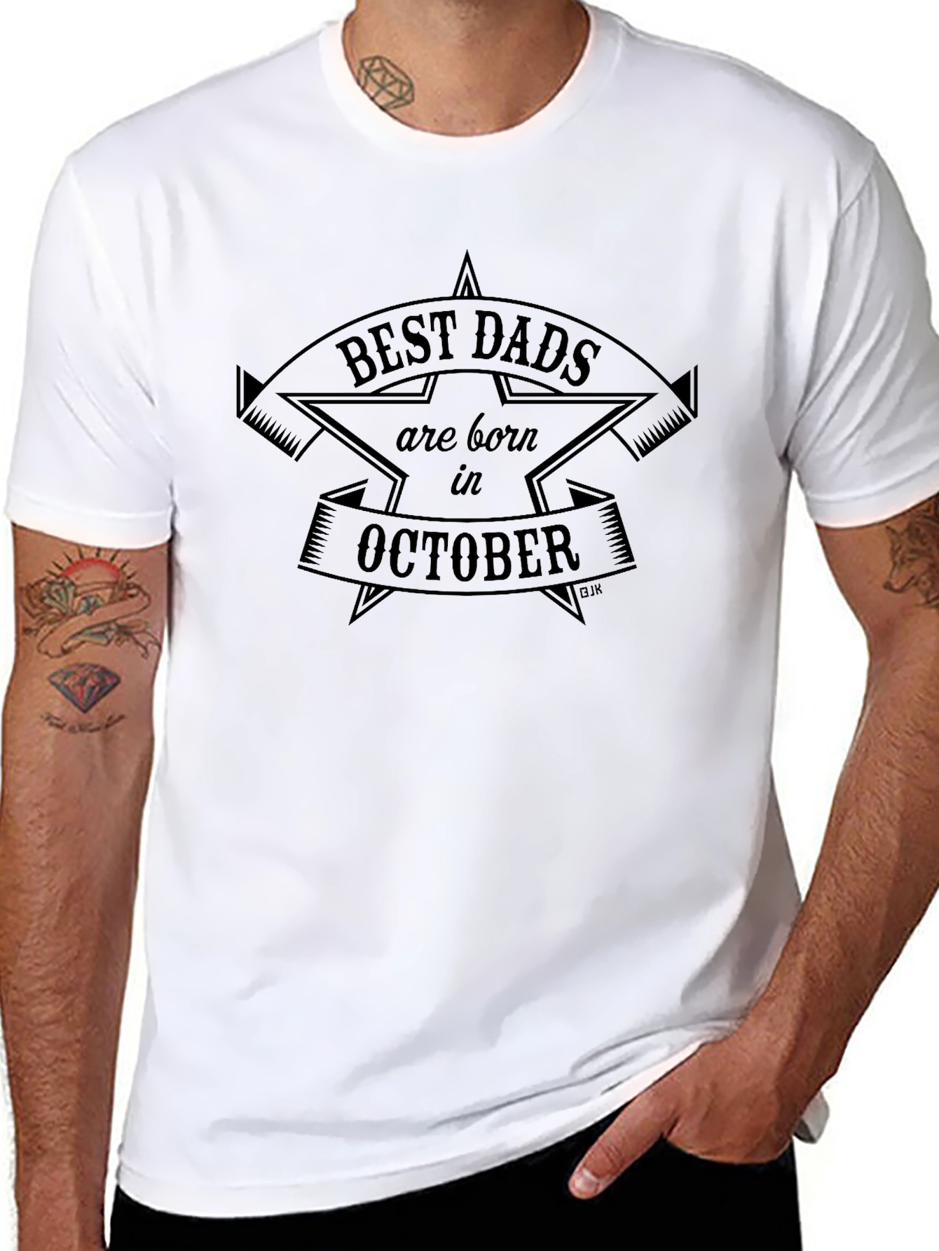 Best Dads Born in October T-Shirt